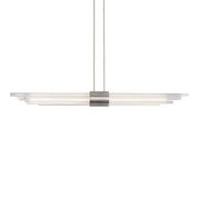 Luzerne 56" LED Linear Pendant, Brushed Nickel Finish