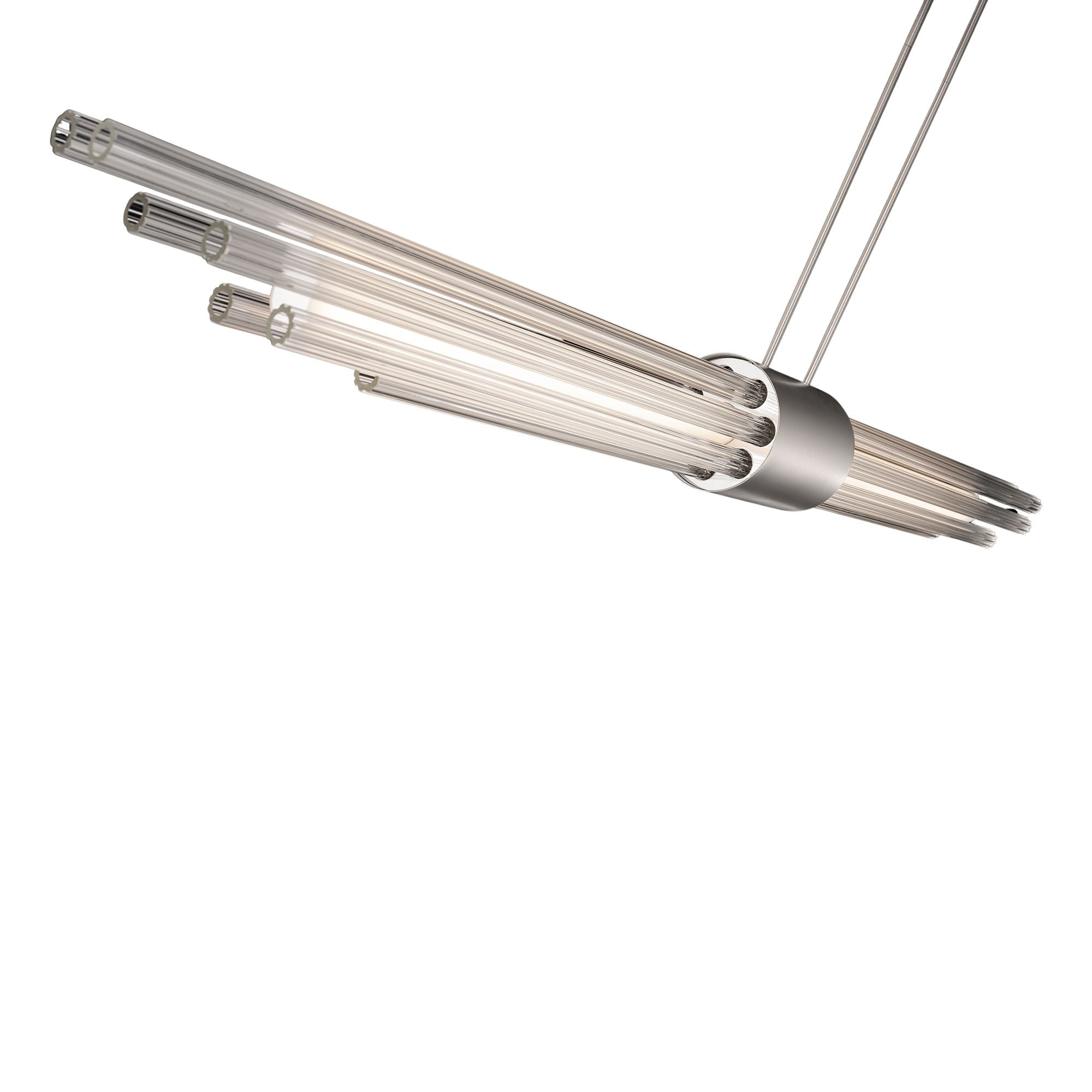 Luzerne 56" LED Linear Pendant, Brushed Nickel Finish