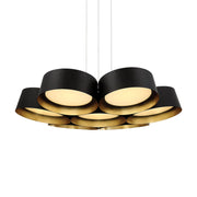 Marimba 24" LED Chandelier, Gold Leaf/Bronze Finish