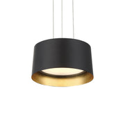 Marimba 8" LED Mini Pendant, Gold Leaf/Bronze Finish