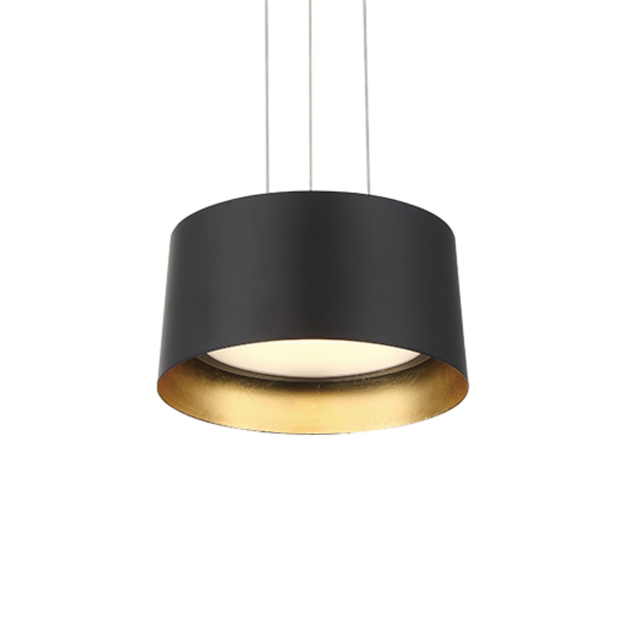 Marimba 8" LED Mini Pendant, Gold Leaf/Bronze Finish