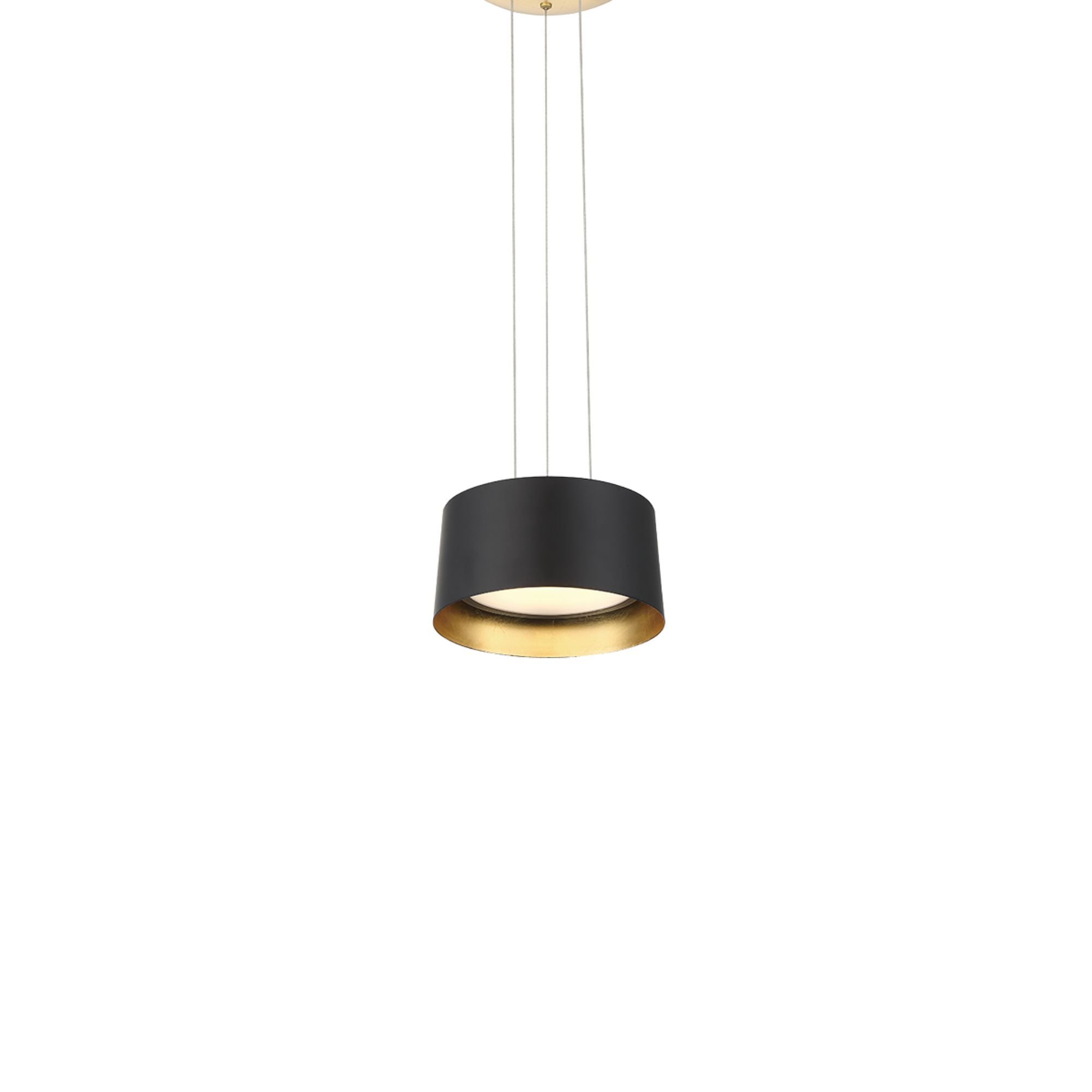 Marimba 8" LED Mini Pendant, Gold Leaf/Bronze Finish