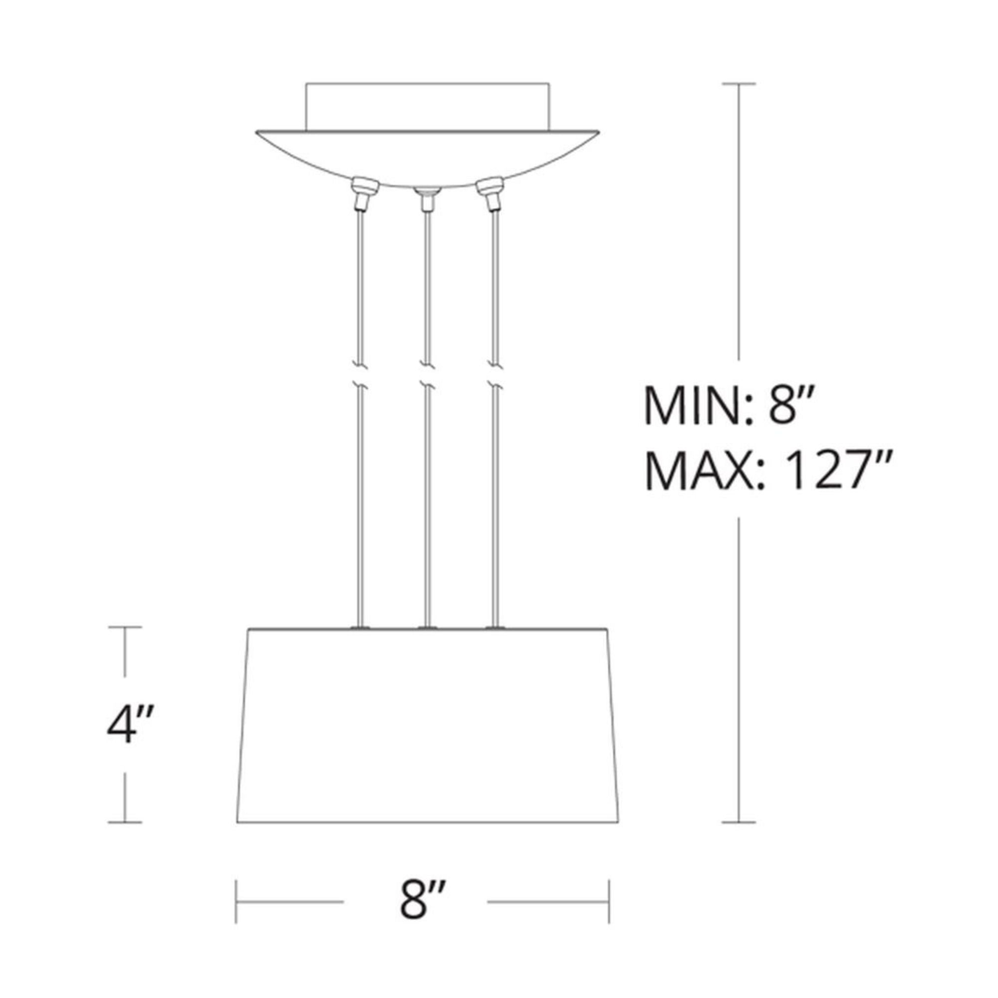 Marimba 8" LED Mini Pendant, Gold Leaf/Bronze Finish
