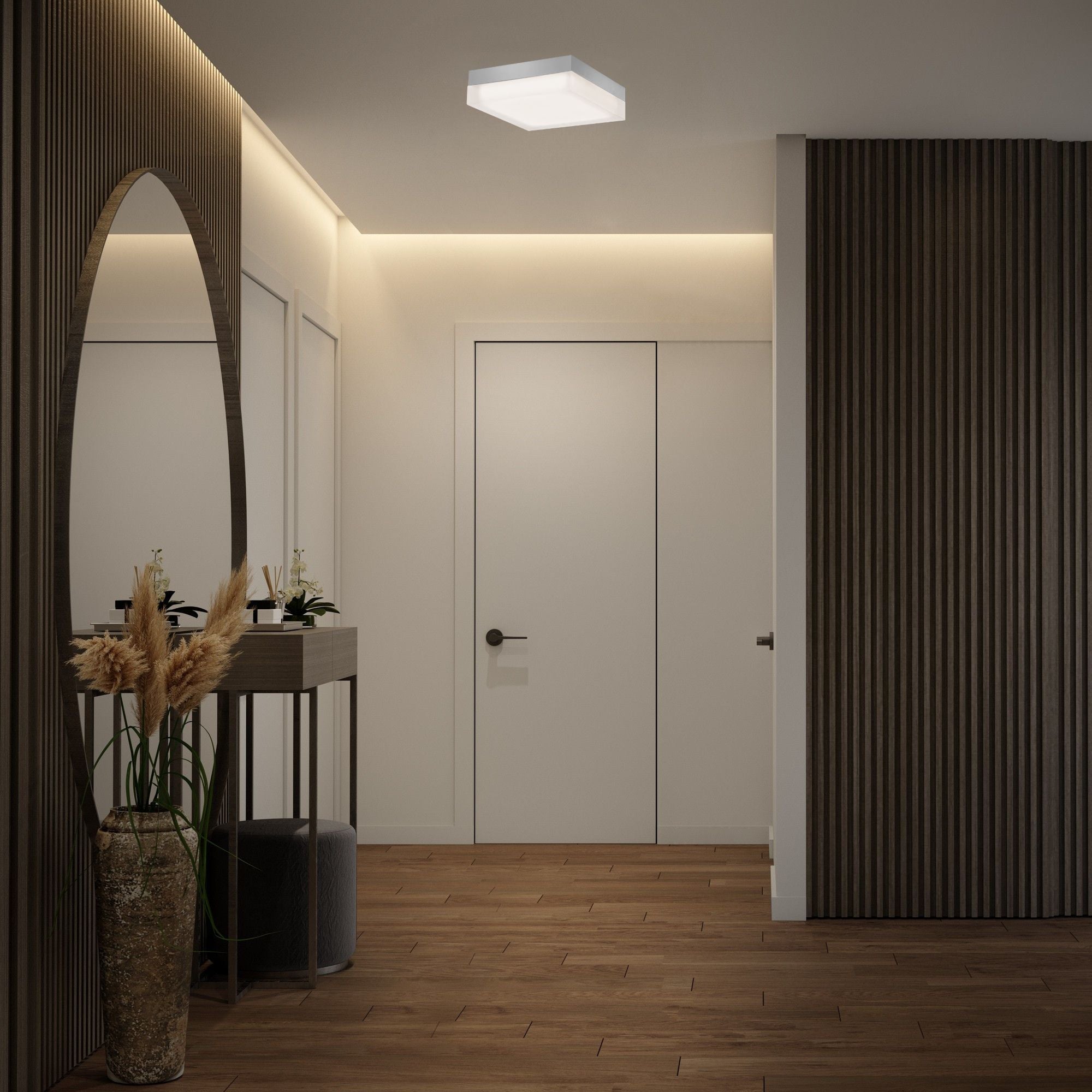 Matrix 9" LED Flush Mount, Titanium Finish
