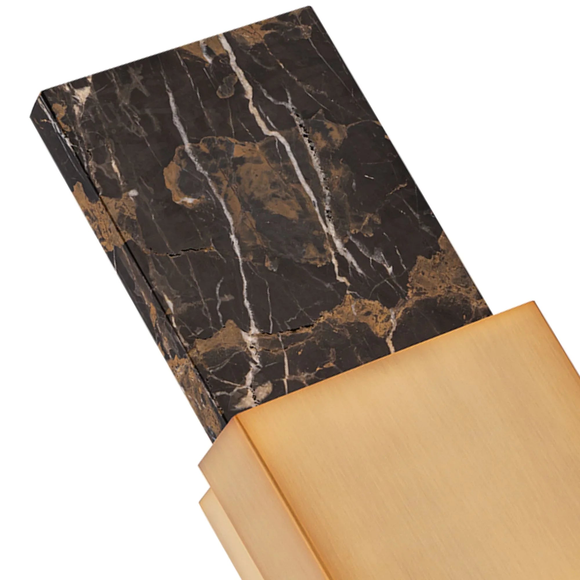 Mercer 24" LED Wall Sconce, Black & Aged Brass Finish