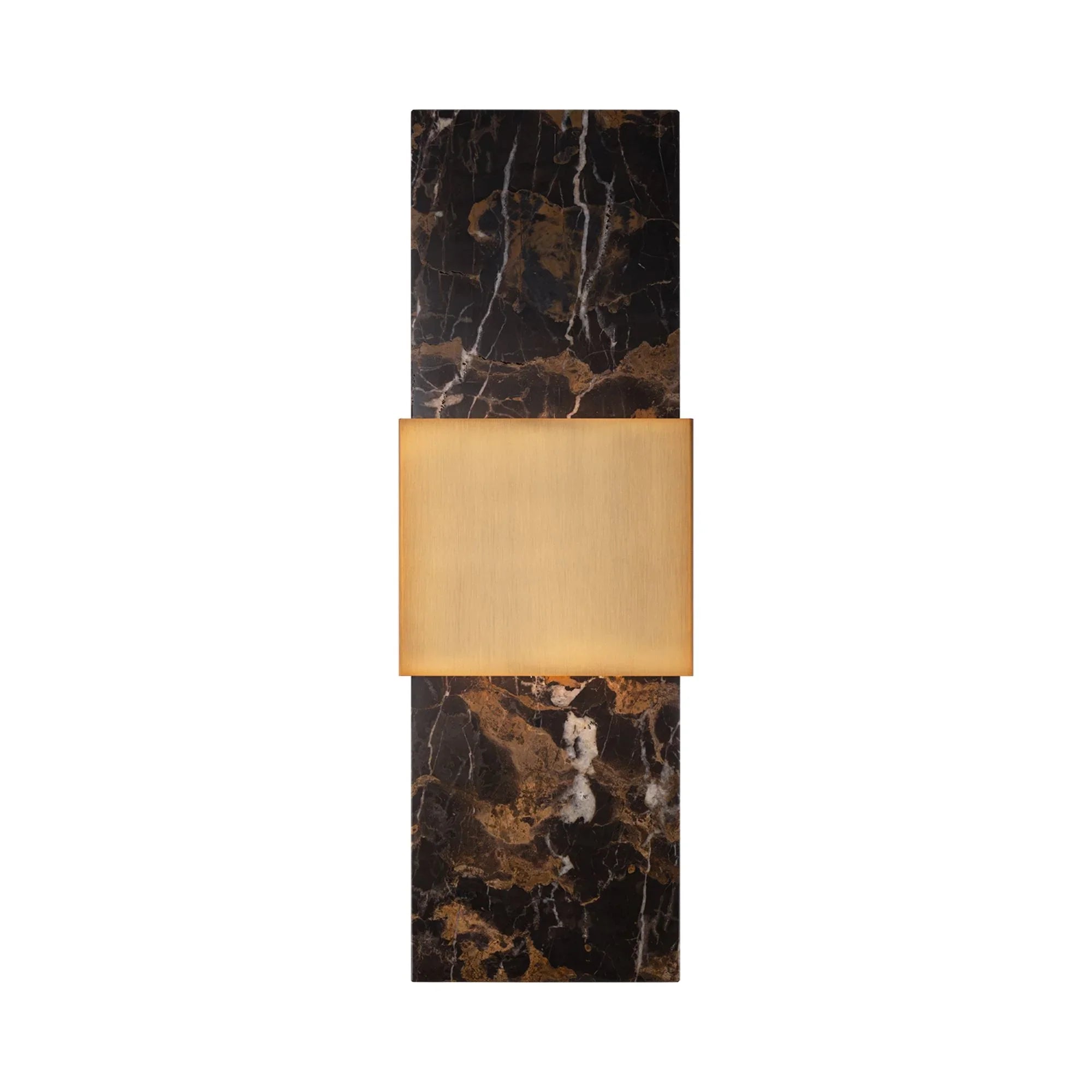 Mercer 24" LED Wall Sconce, Black & Aged Brass Finish