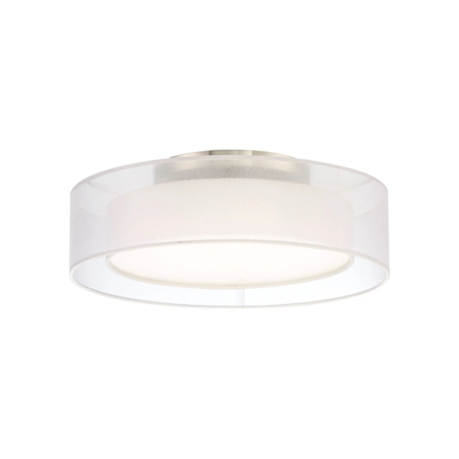 Modern Forms - Metropolis 18" LED Semi-Flush Mount, Brushed Nickel Finish | Bees Lighting