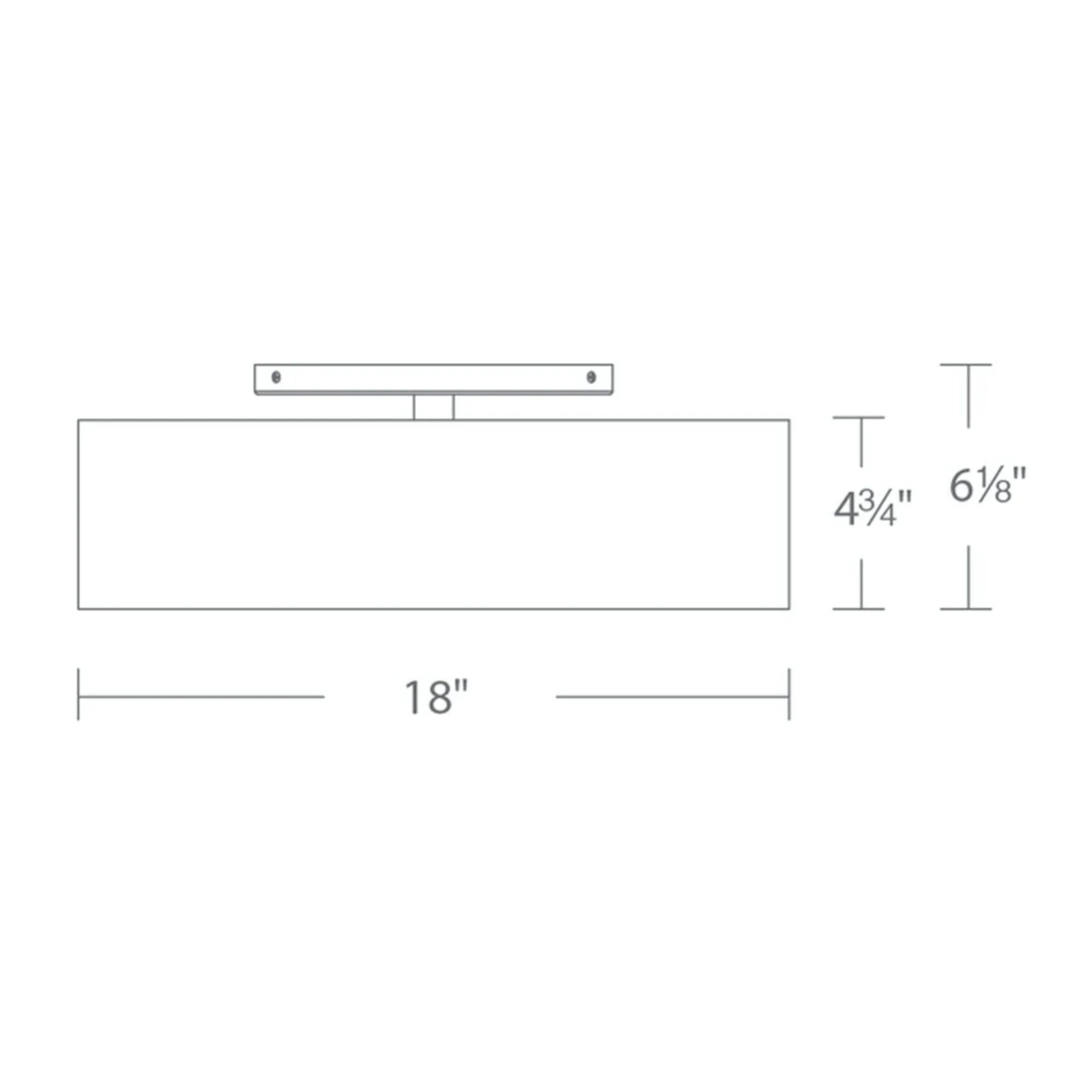 Modern Forms - Metropolis 18" LED Semi-Flush Mount, Brushed Nickel Finish | Bees Lighting