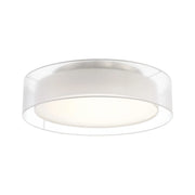 Modern Forms - Metropolis 24" LED Semi-Flush Mount, Brushed Nickel Finish | Bees Lighting
