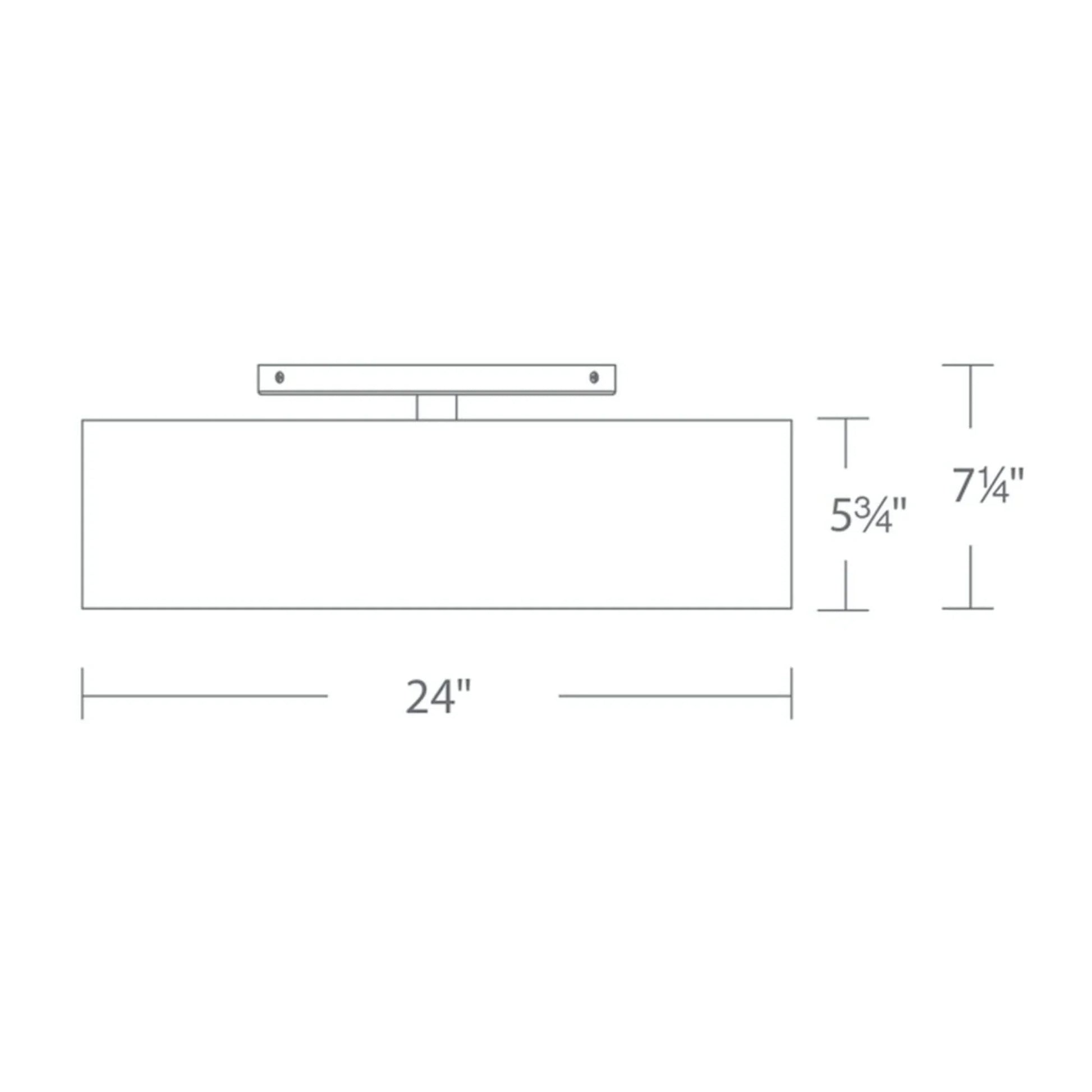 Modern Forms - Metropolis 24" LED Semi-Flush Mount, Brushed Nickel Finish | Bees Lighting