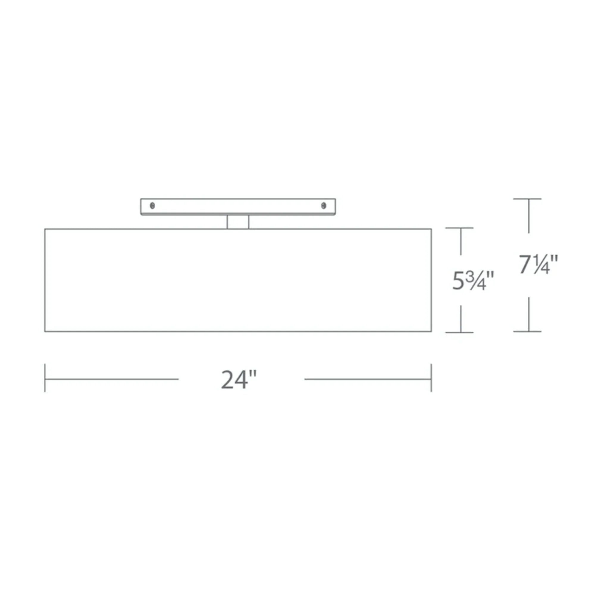 Modern Forms - Metropolis 24" LED Semi-Flush Mount, Brushed Nickel Finish | Bees Lighting