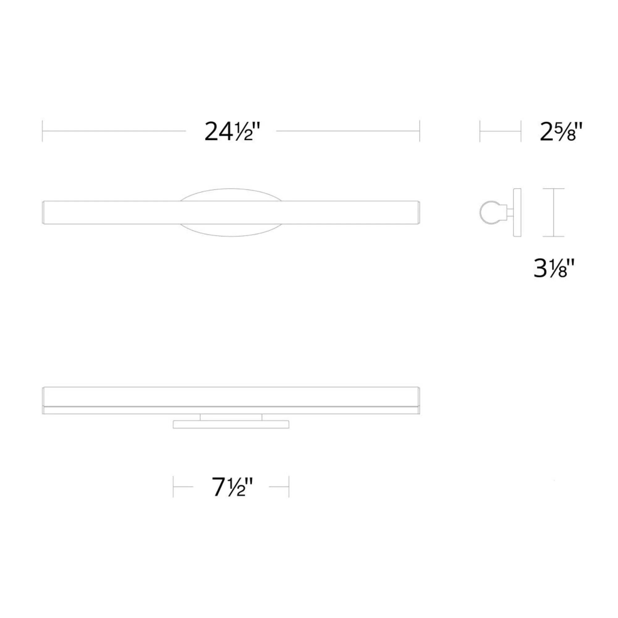 Mini Loft 24" LED Bath & Vanity Light, Chrome Finish
