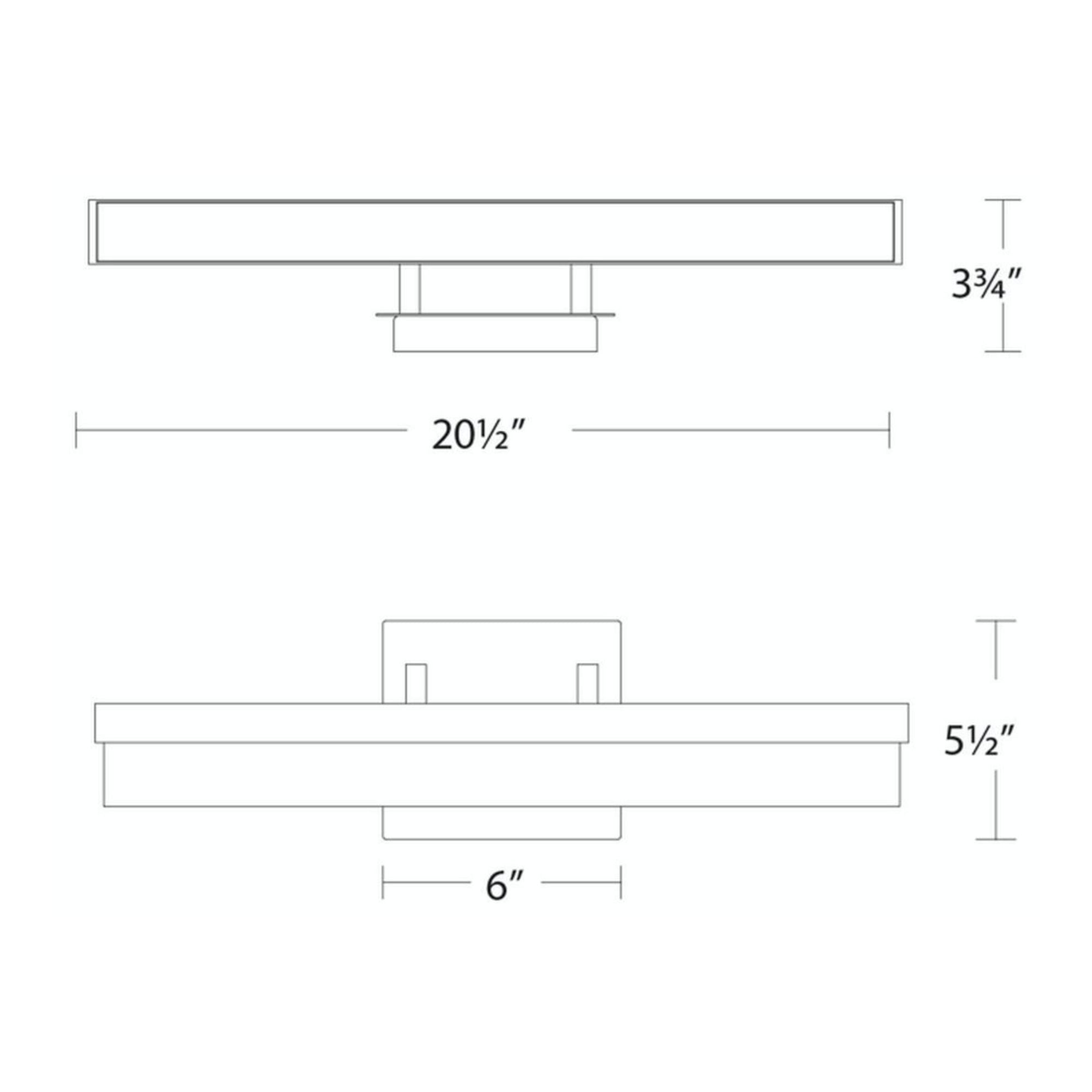 Minx 21" LED Vanity Light, Aged Brass Finish - Bees Lighting