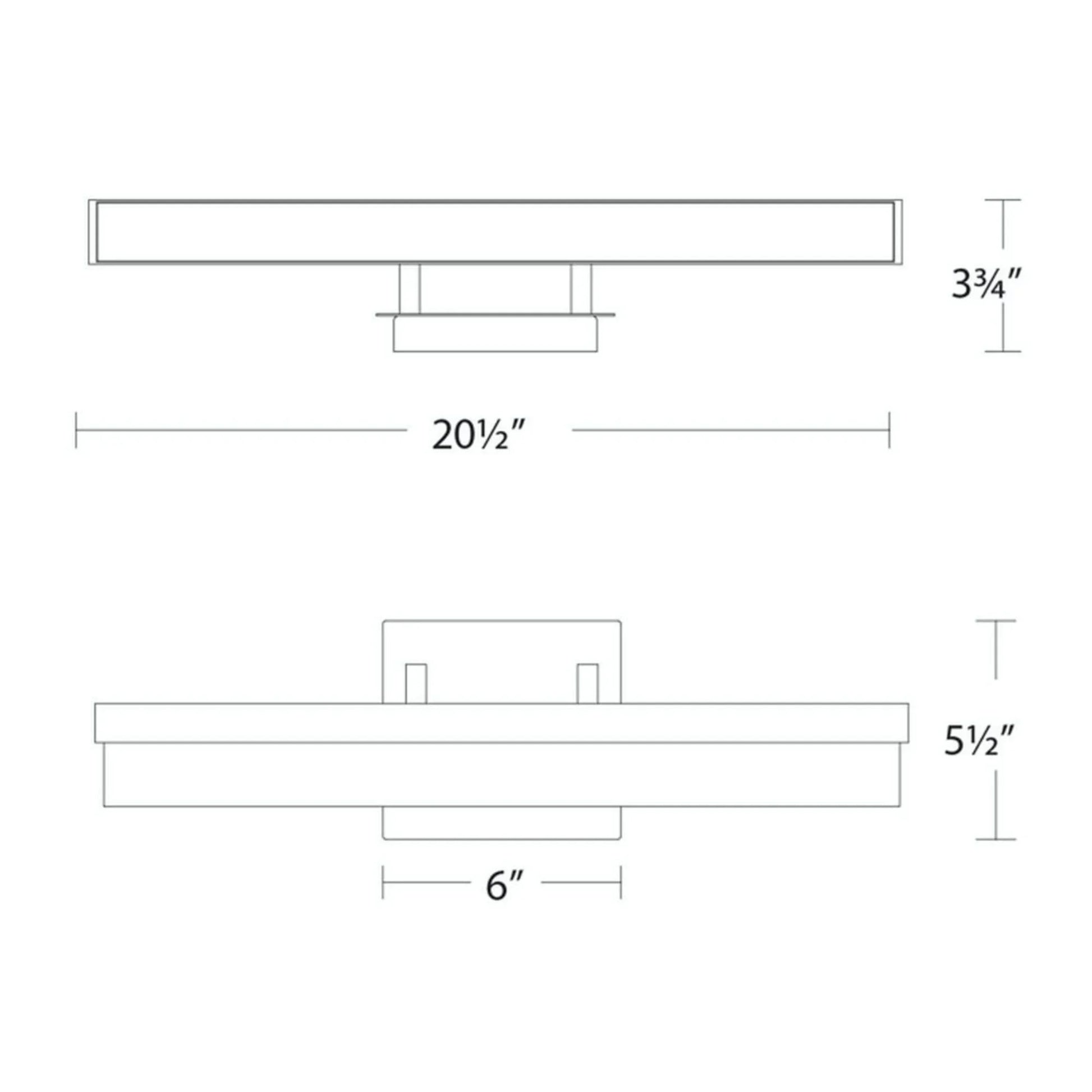 Minx 21" LED Vanity Light, Brushed Nickel Finish - Bees Lighting