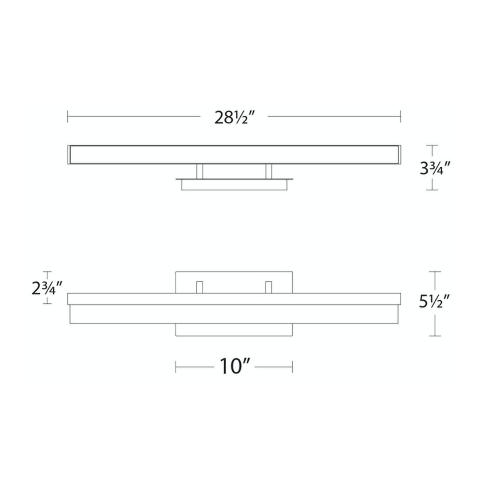 Minx 29" LED Vanity Light, Brushed Nickel Finish - Bees Lighting