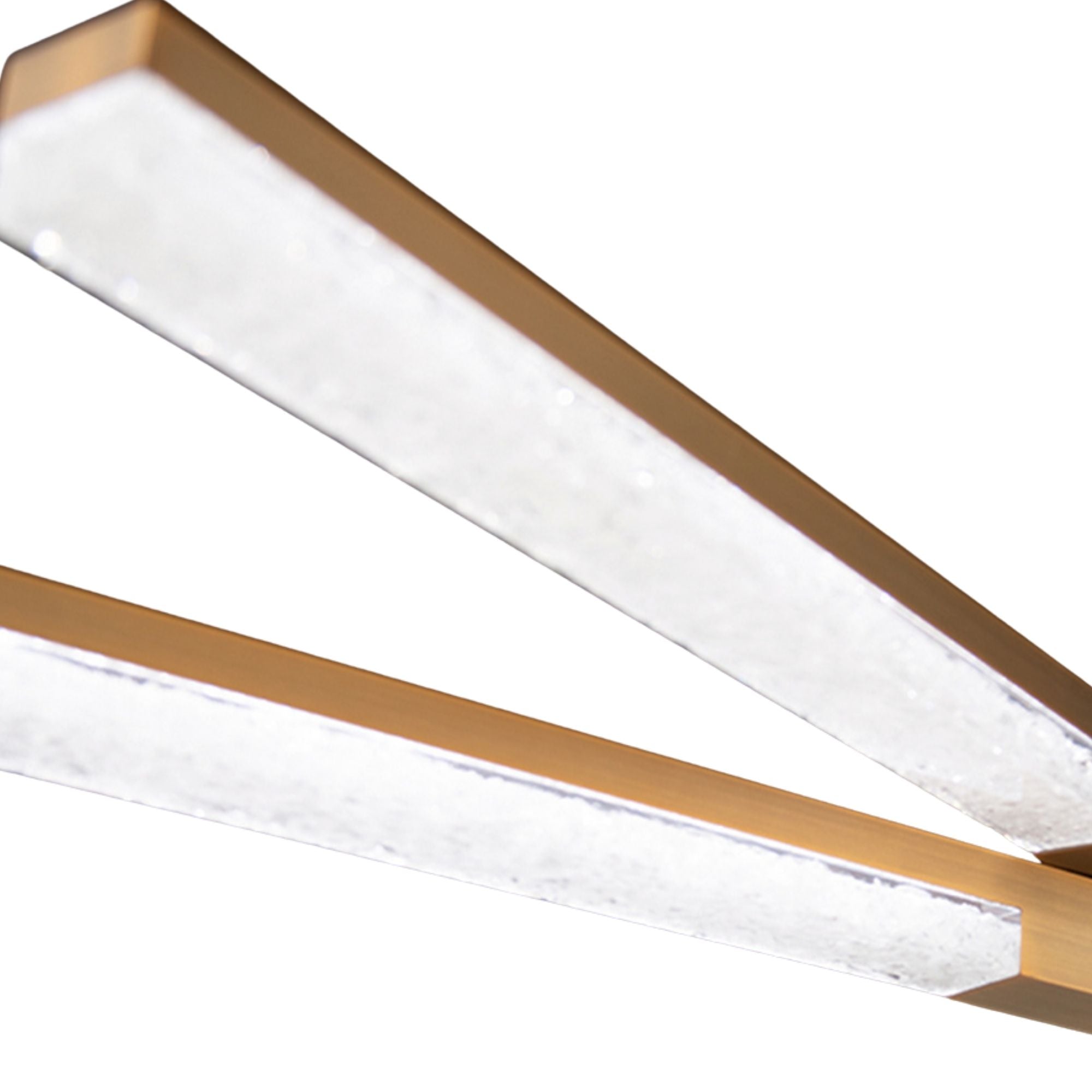 Minx 48" LED Chandelier, Aged Brass Finish - Bees Lighting