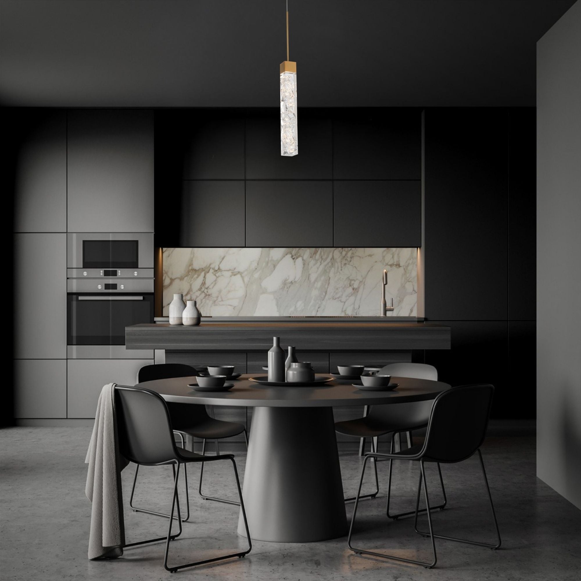 Minx 2 in. LED Pendant Light Brass Finish