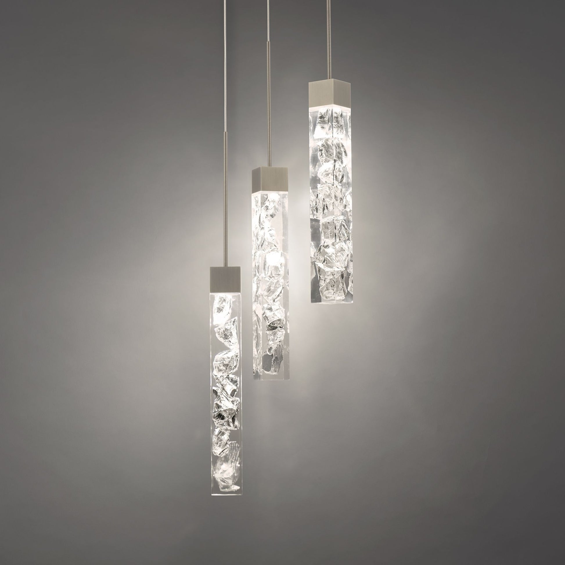 Minx 17" LED Pendant, Antique Nickel Finish - Bees Lighting
