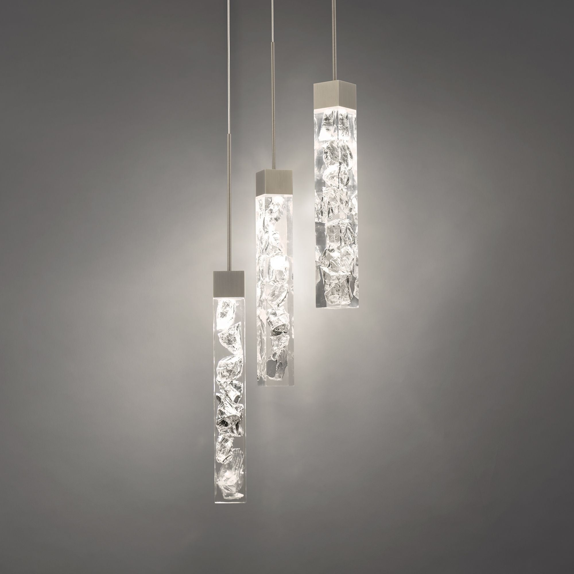 Minx 17" LED Pendant, Antique Nickel Finish - Bees Lighting