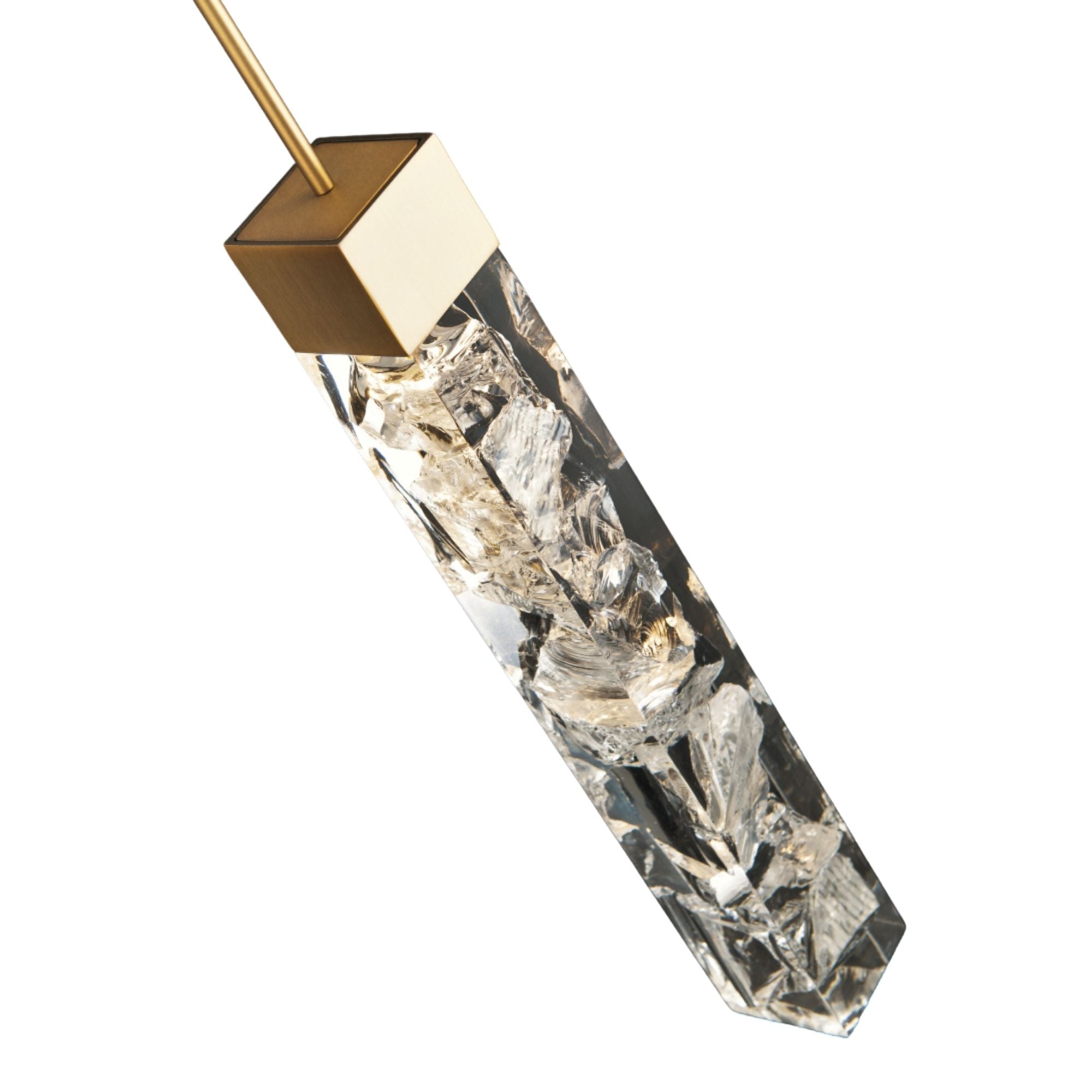 Minx 13" LED Mini Pendant, Aged Brass Finish - Bees Lighting