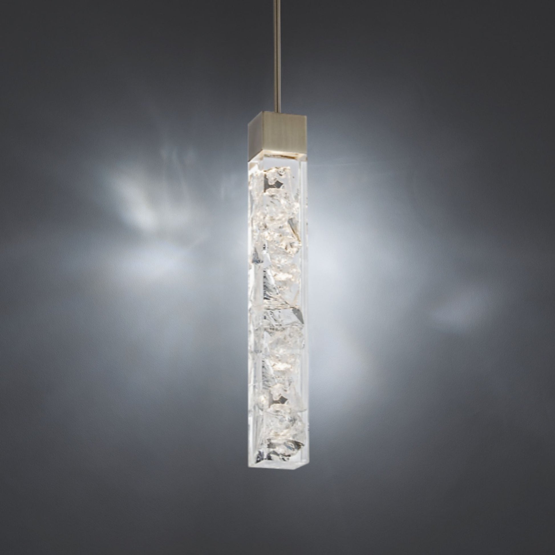 Minx 13" LED Mini Pendant, Antique Nickel Finish - Bees Lighting