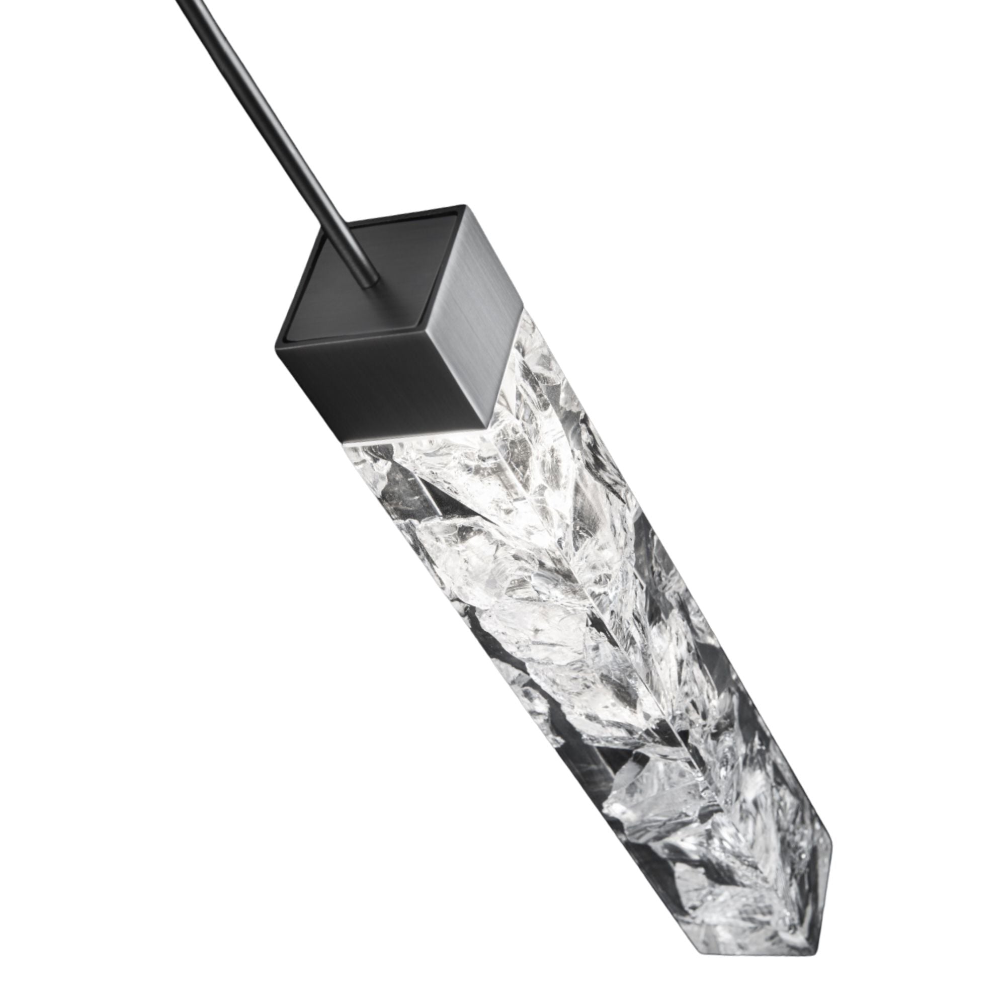 Minx 13" LED Mini Pendant, Antique Nickel Finish - Bees Lighting
