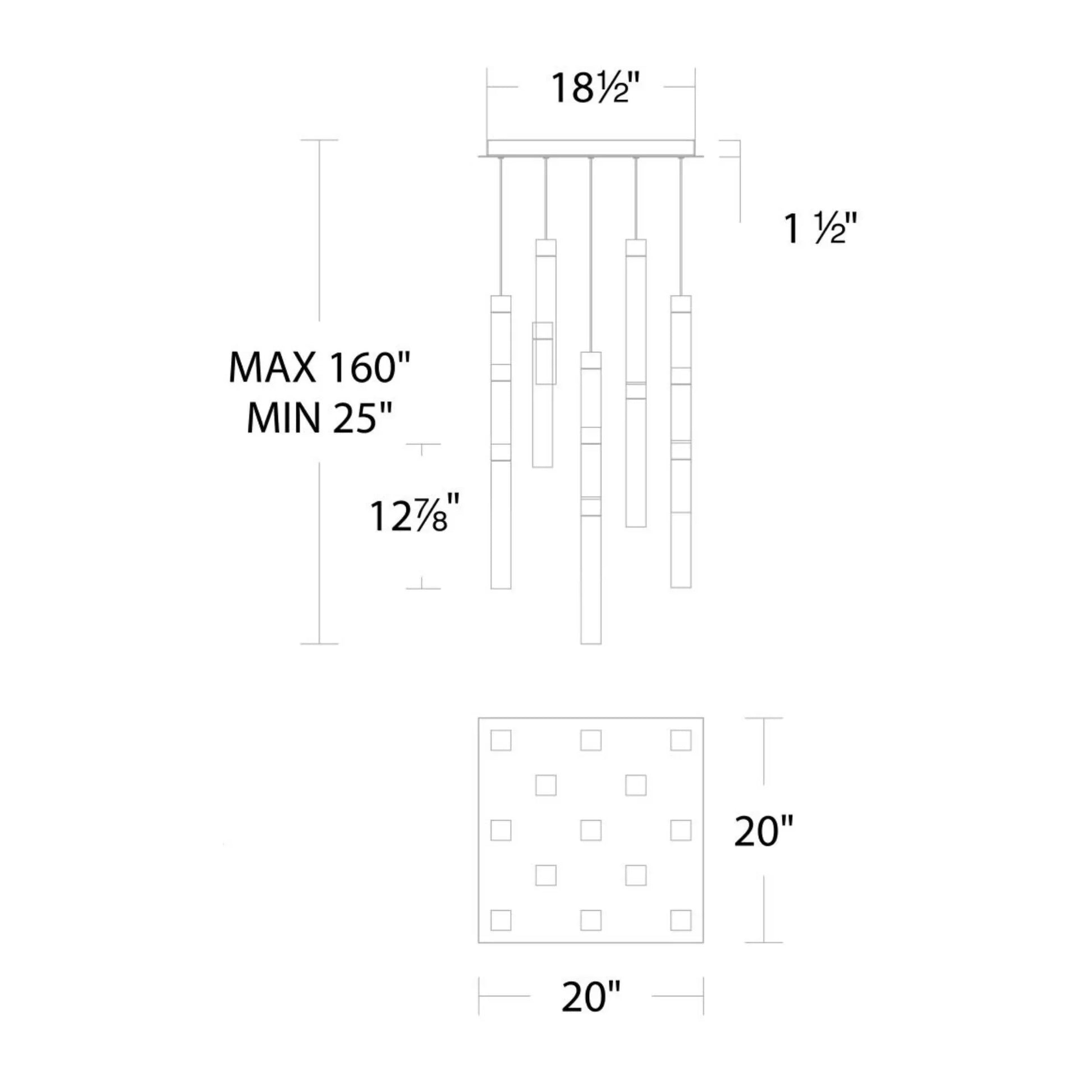 Modern Forms - Minx 20" LED Pendant, Aged Brass Finish | Bees Lighting