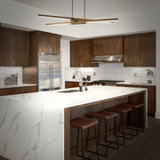 Minx 48" LED Linear Pendant, Aged Brass Finish - Bees Lighting