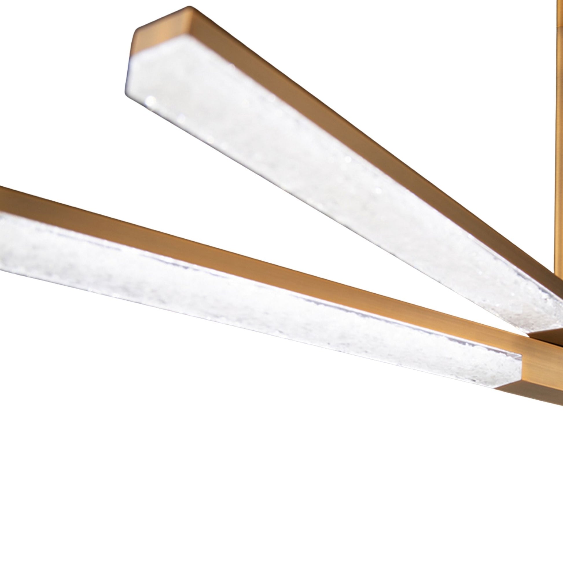Minx 48" LED Linear Pendant, Aged Brass Finish - Bees Lighting