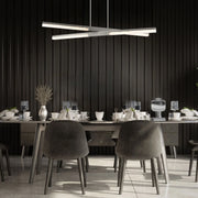 Minx 48" LED Linear Pendant, Antique Nickel Finish - Bees Lighting