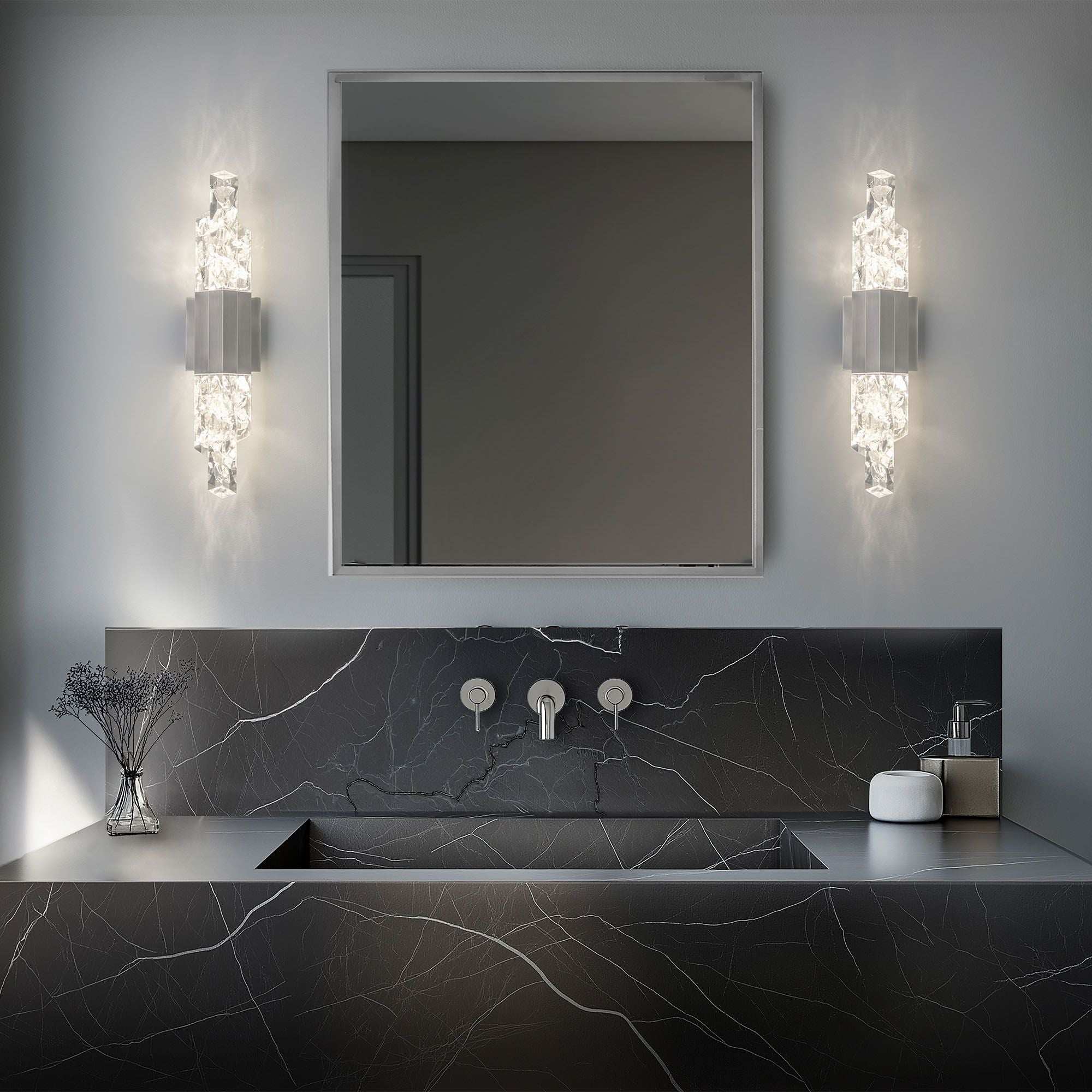 Montage 24" LED Bath Vanity, Brushed Nickel Finish