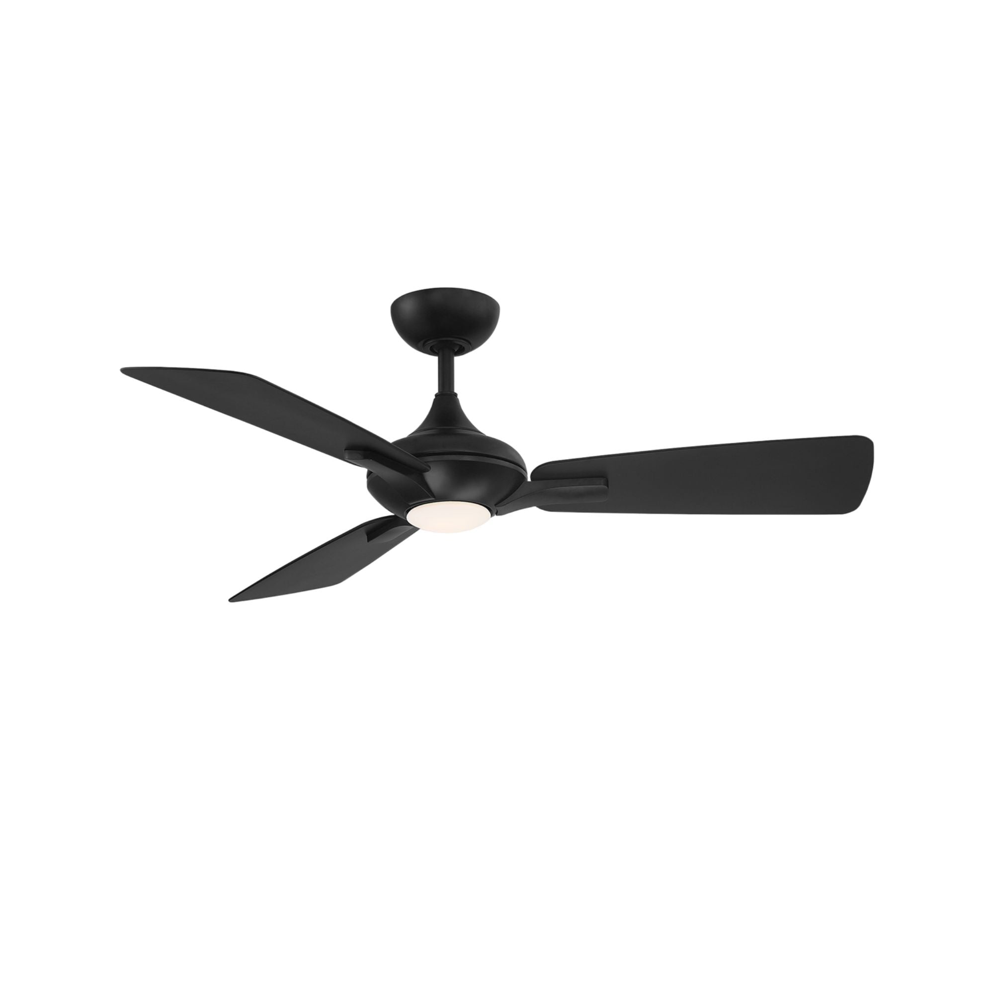 Mykonos 52" 3-Blade LED Ceiling Fan, Matte Black