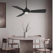 Modern Forms - Mykonos 52" 3-Blade LED Ceiling Fan, Matte Black | Bees Lighting