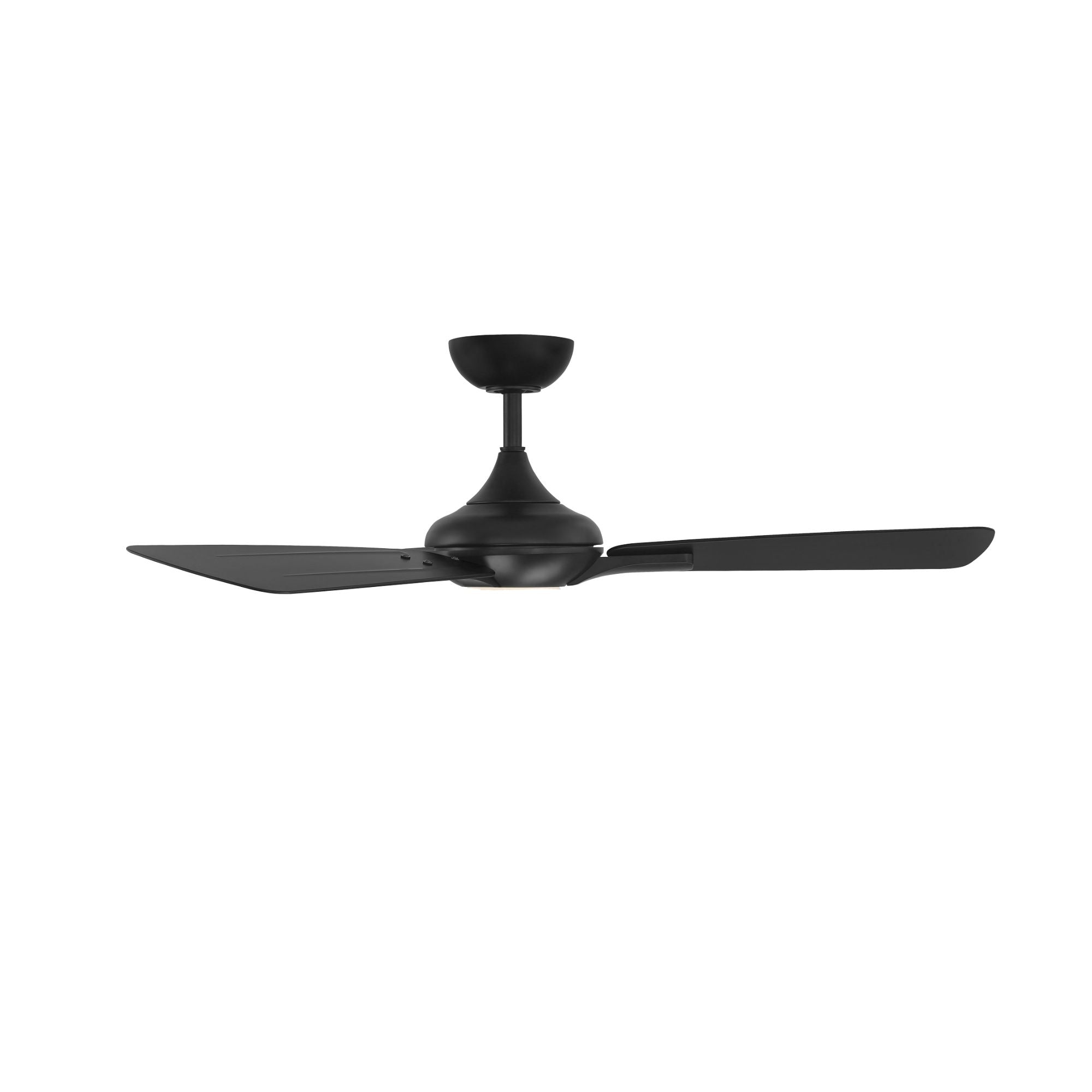 Mykonos 52" 3-Blade LED Ceiling Fan, Matte Black