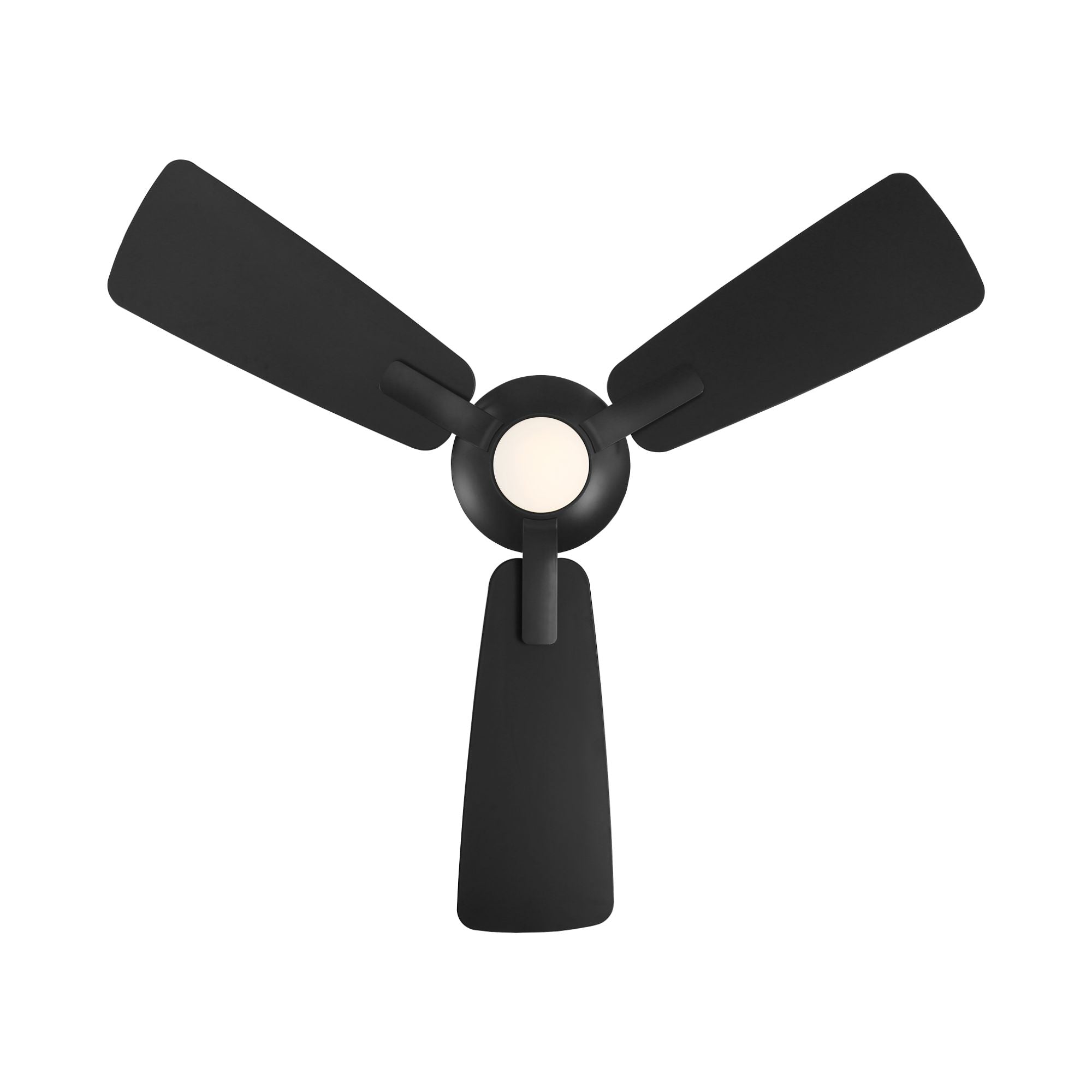Mykonos 52" 3-Blade LED Ceiling Fan, Matte Black