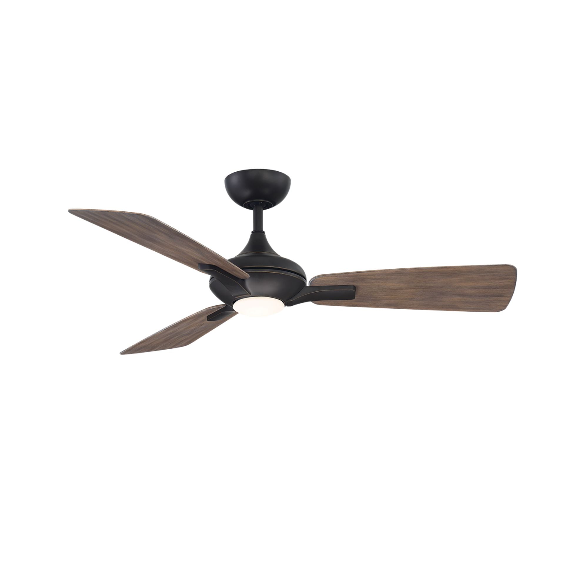 Mykonos 52" 3-Blade LED Ceiling Fan, Bronze with Barn Wood Blades