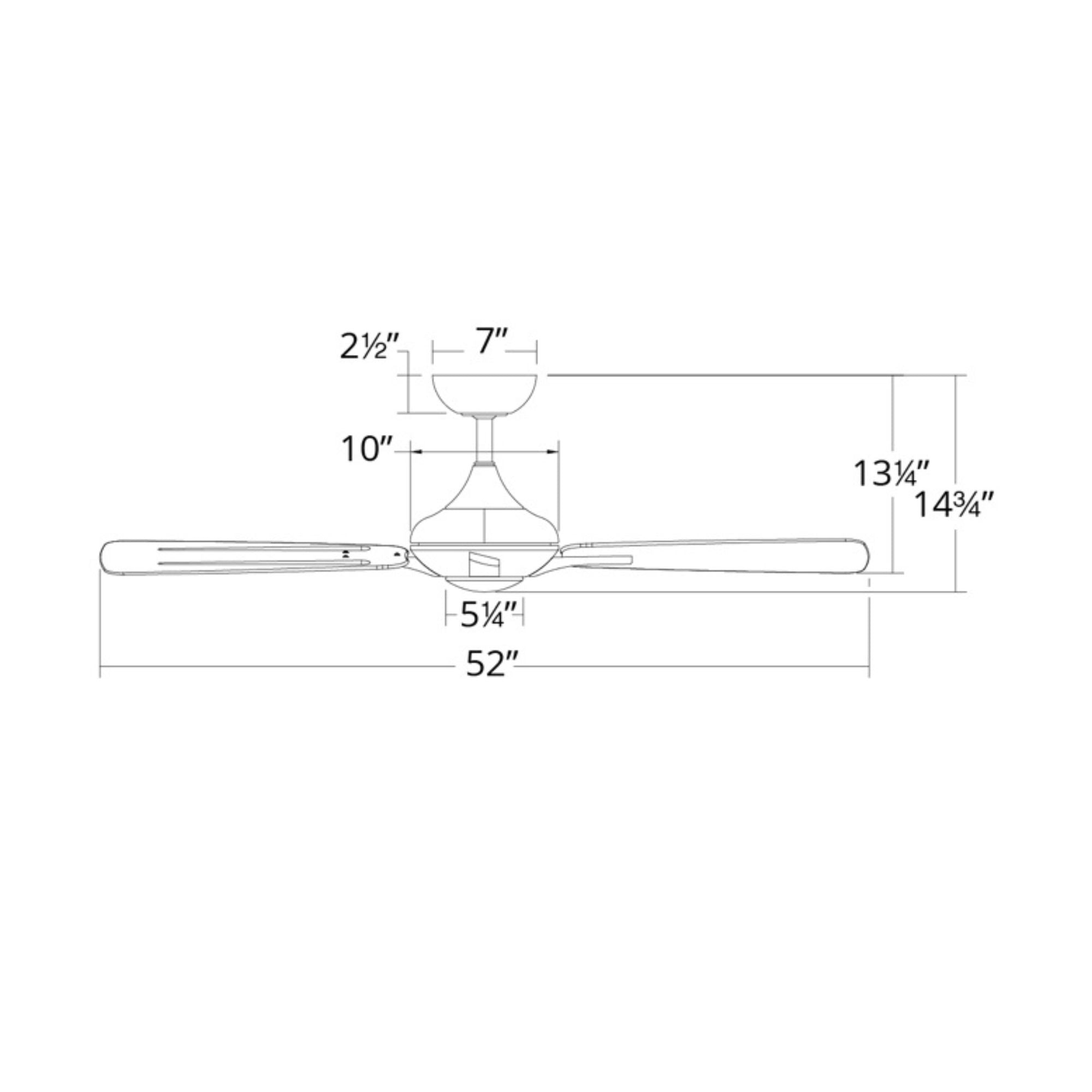 Mykonos 52" 3-Blade LED Ceiling Fan, Bronze with Barn Wood Blades