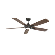 Mykonos 60" 5-Blade LED Ceiling Fan, Bronze with Dark Walnut Blades