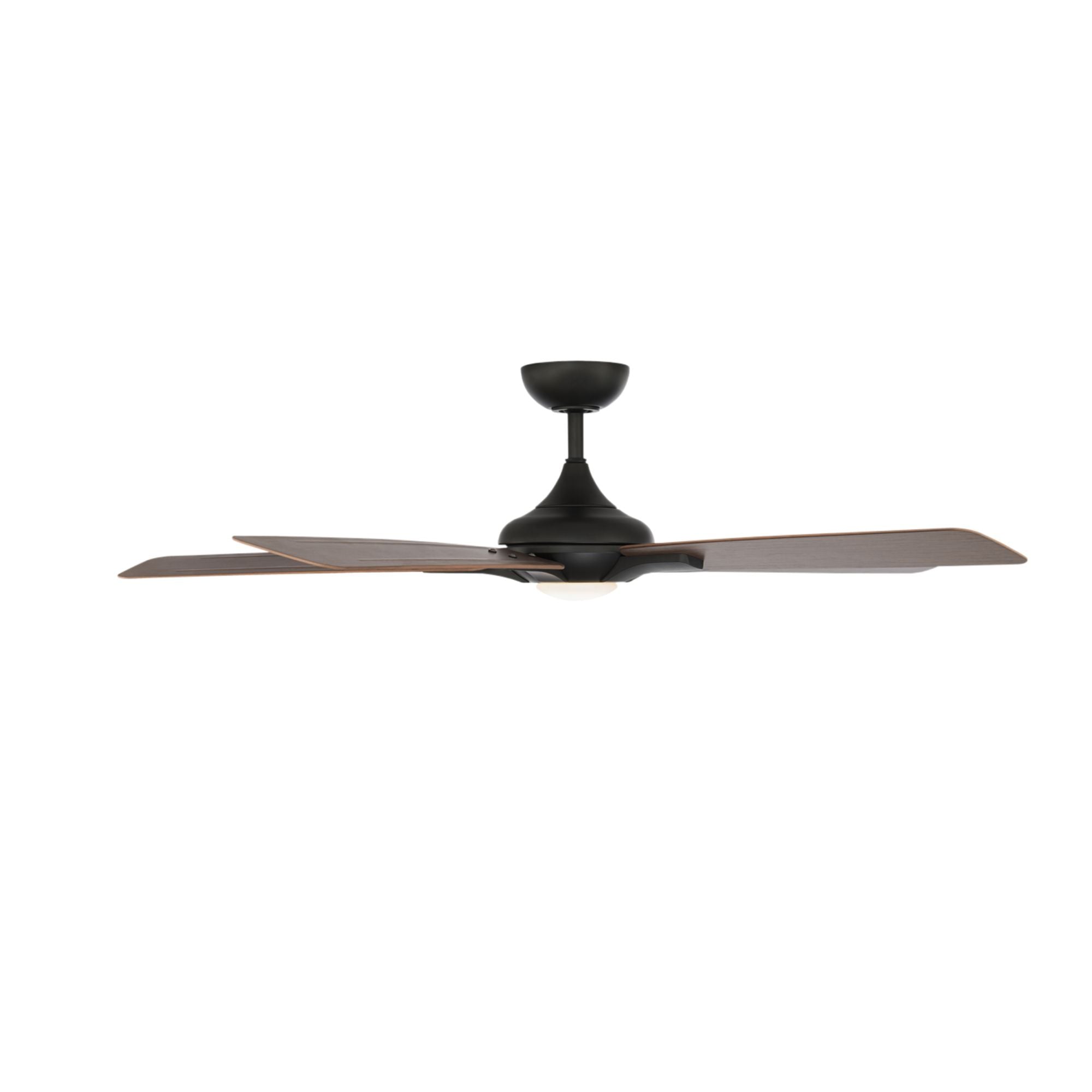 Mykonos 60" 5-Blade LED Ceiling Fan, Bronze with Dark Walnut Blades