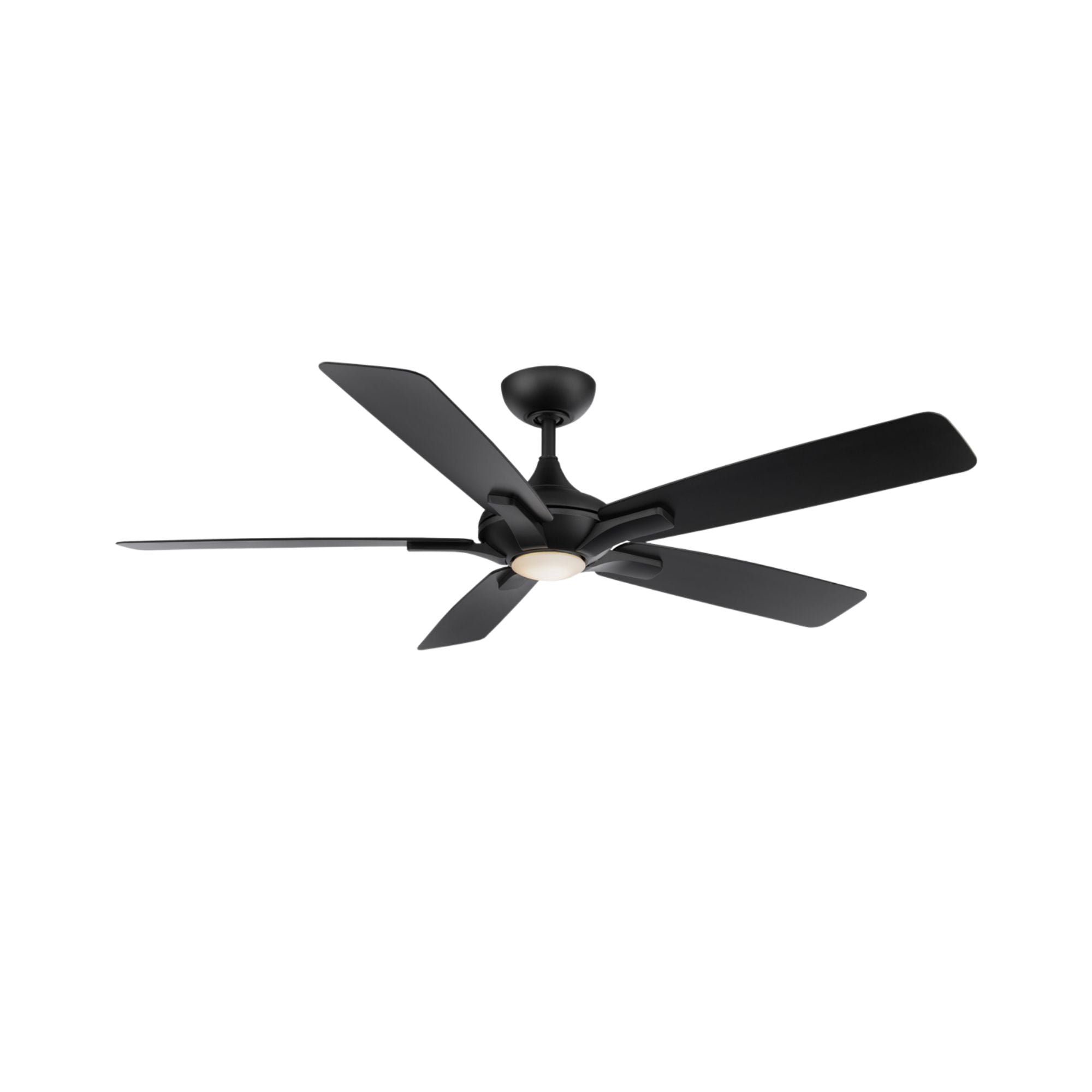 Mykonos 60" 5-Blade LED Ceiling Fan, Matte Black