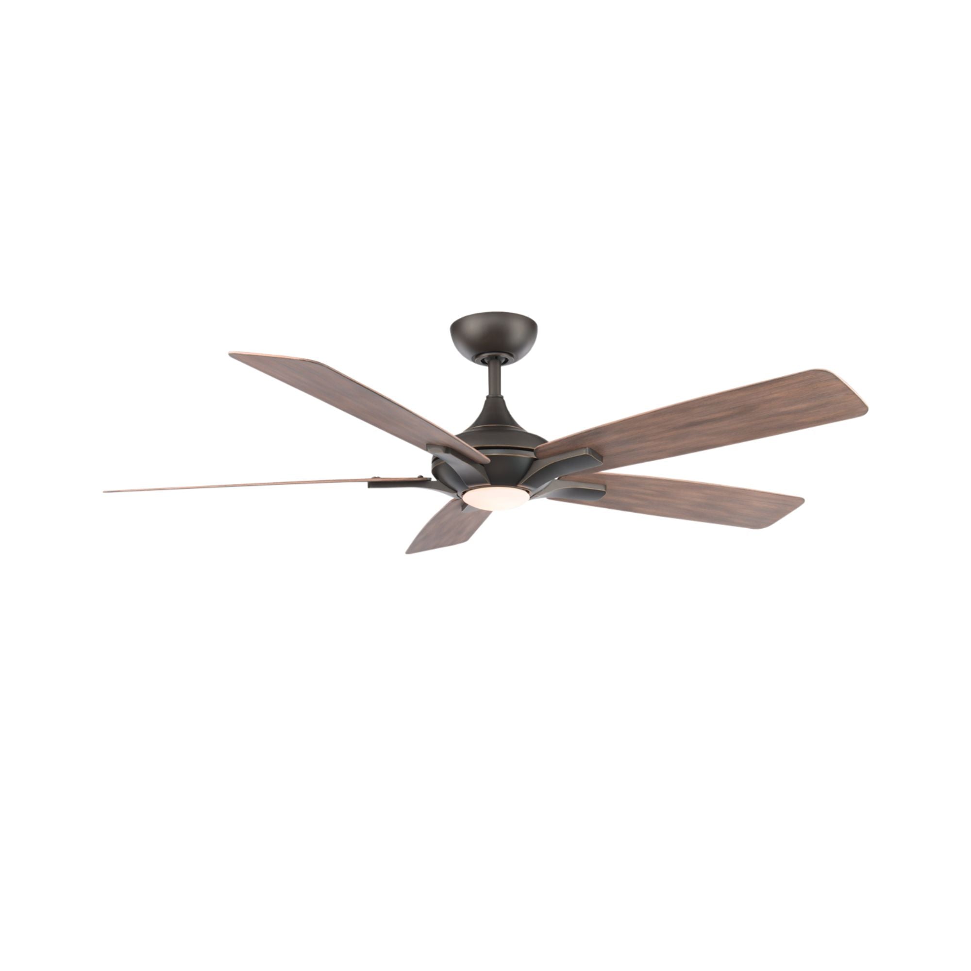 Mykonos 60" 5-Blade LED Ceiling Fan, Bronze with Barn Wood Blades