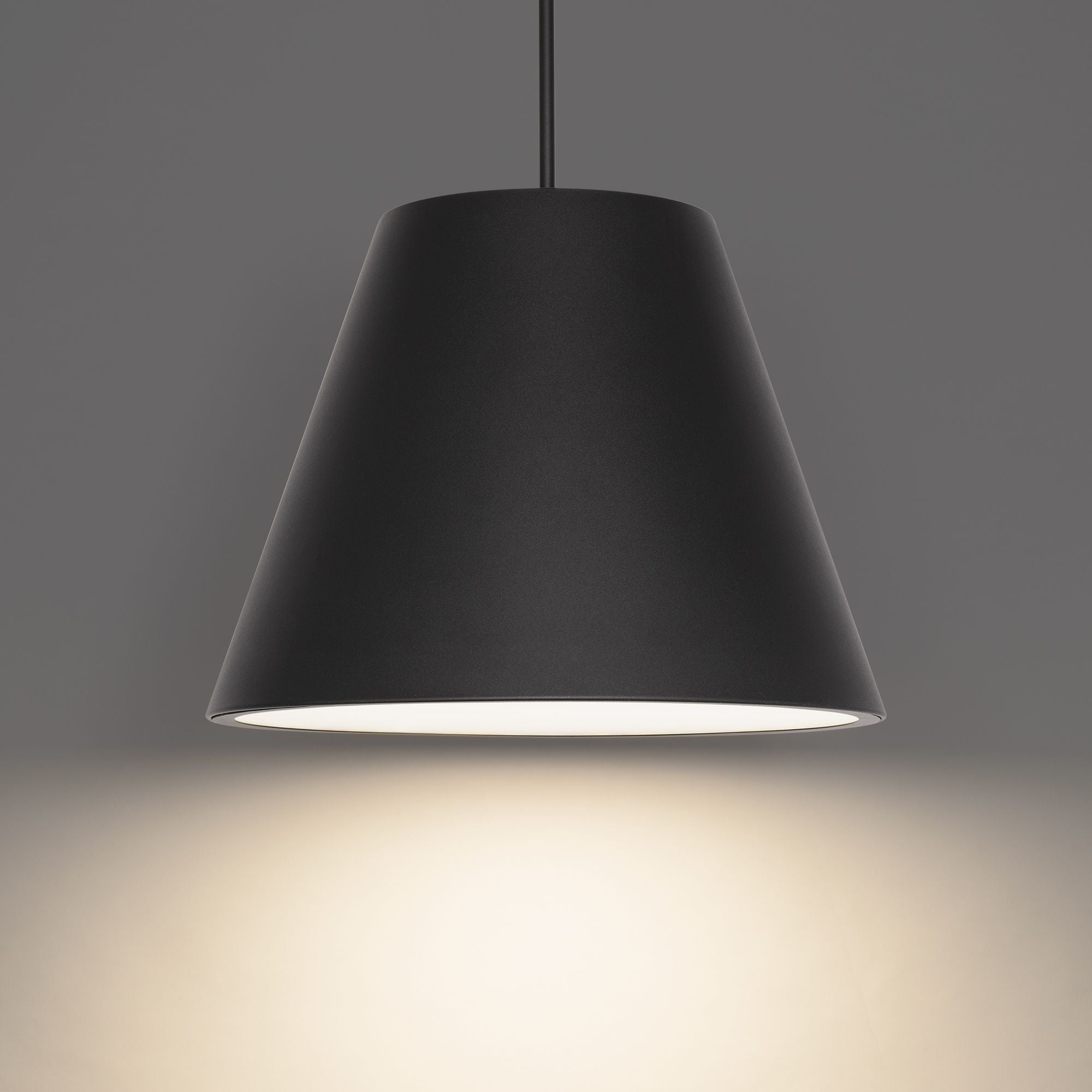 Myla 20" LED Outdoor Pendant, 3000K, Black Finish
