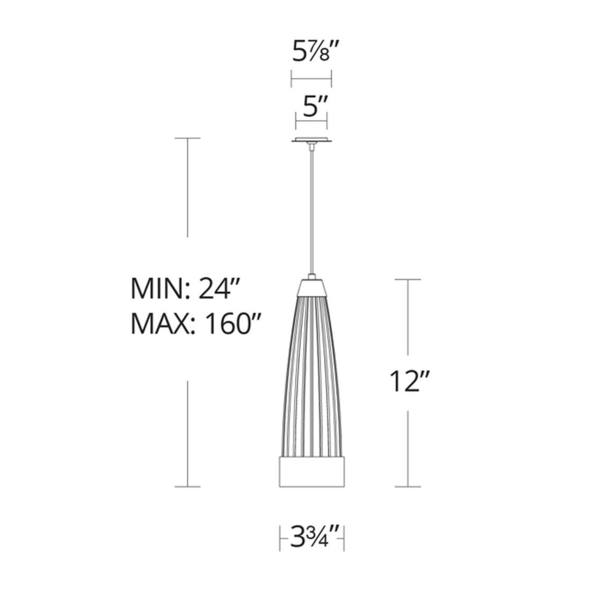Mystic 12" LED Mini Pendant, Aged Brass Finish - Bees Lighting
