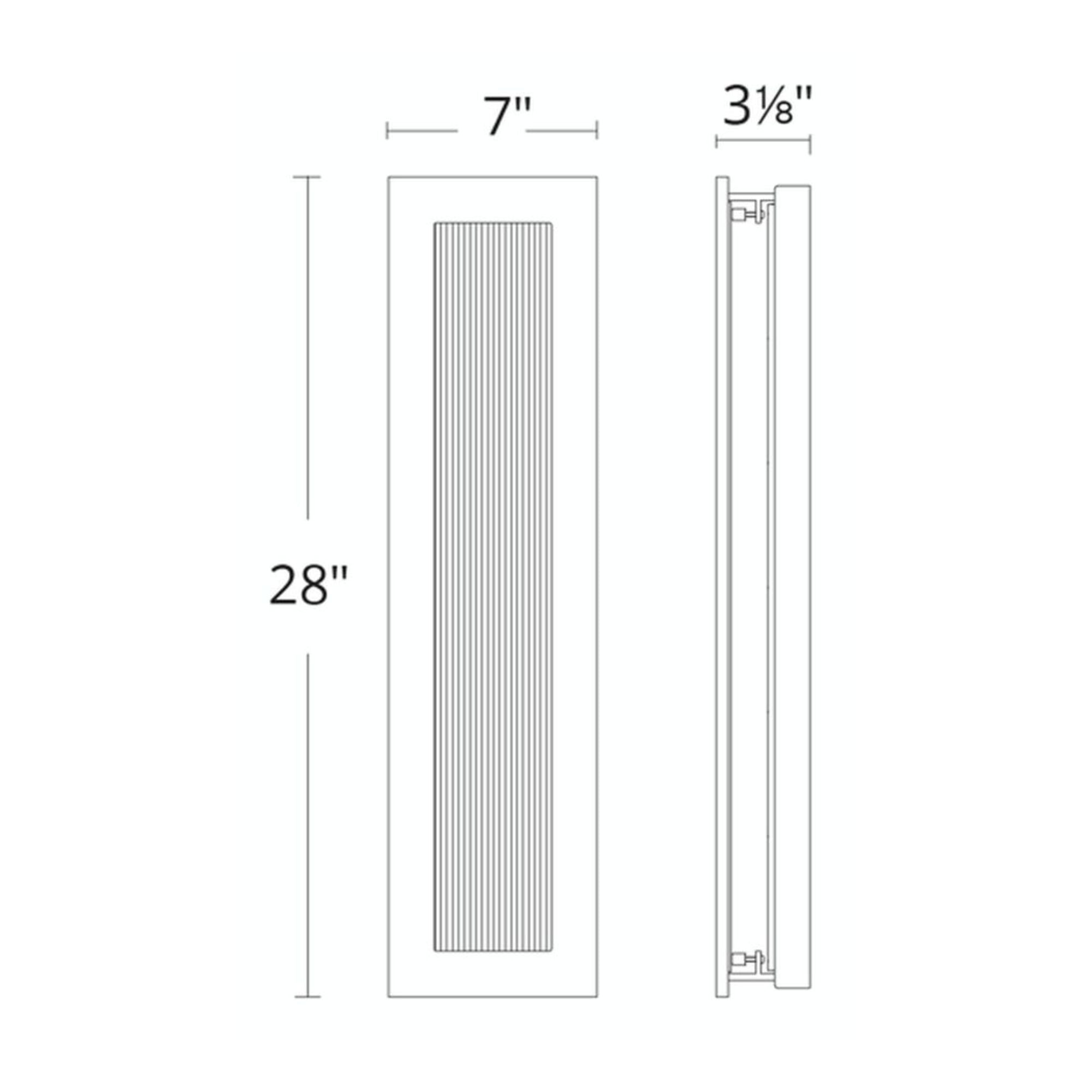 Oath 28" LED Outdoor Wall Sconce, Bronze Finish