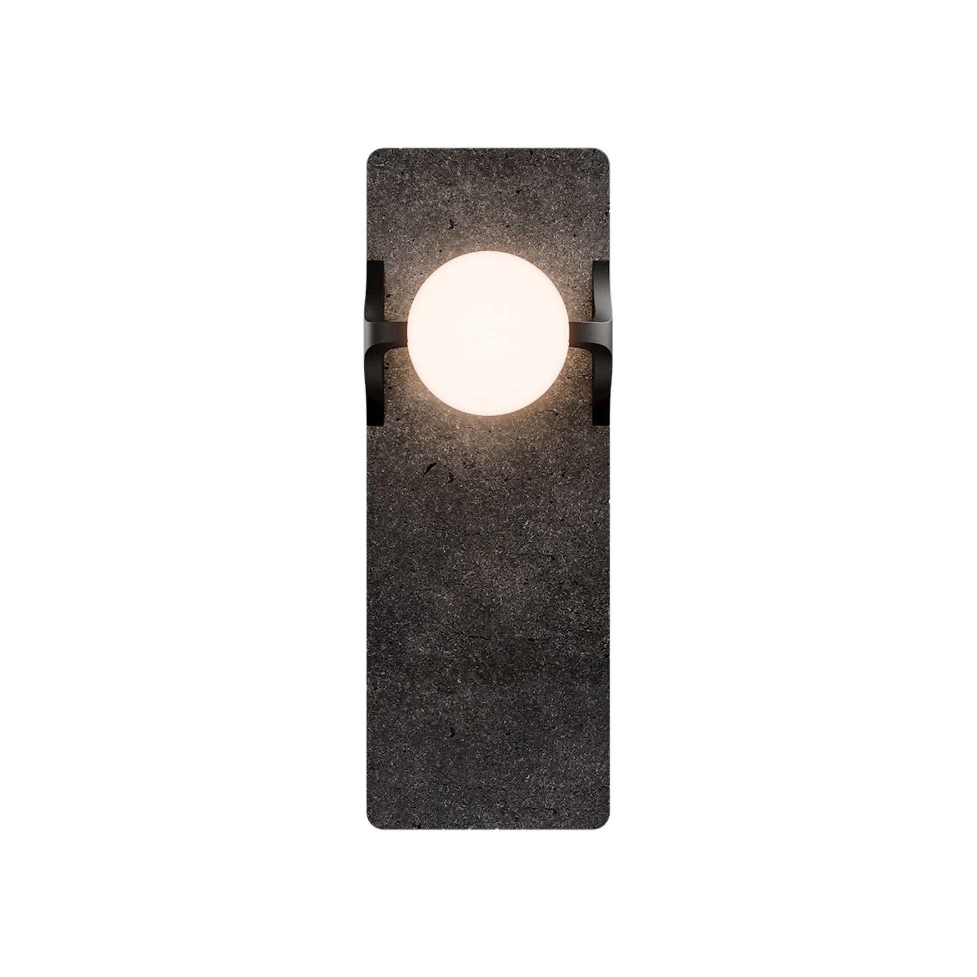 Modern Forms Okemo 14" LED Wall Sconce, 4CCT, Basalt Stone/Black Finish