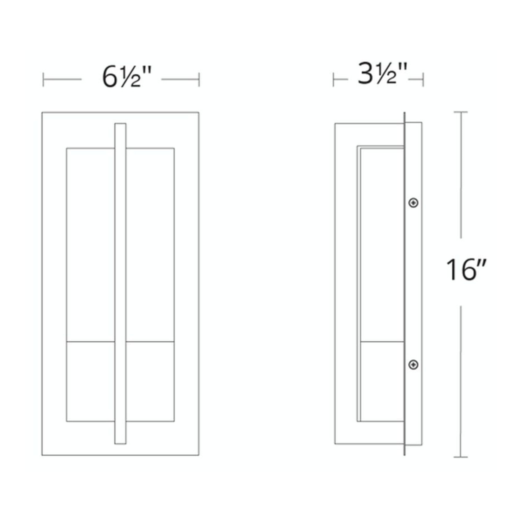 Omni 16" LED Outdoor Wall Sconce, Bronze Finish - Bees Lighting