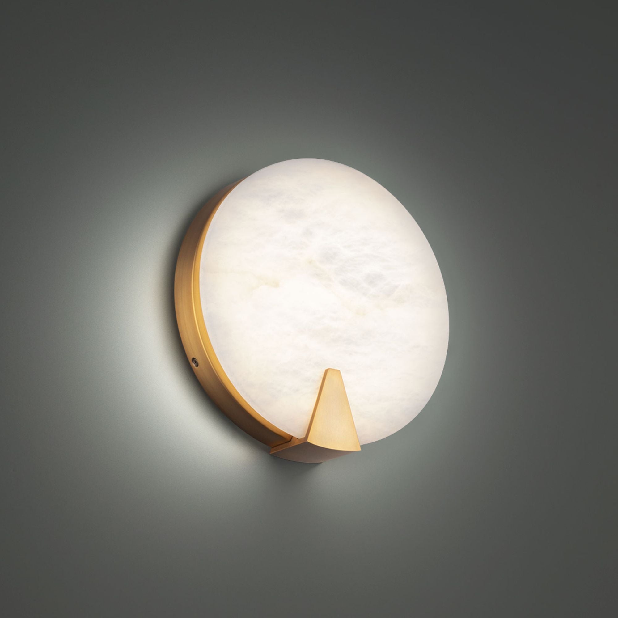 Ophelia 10" LED Wall Sconce, Aged Brass Finish