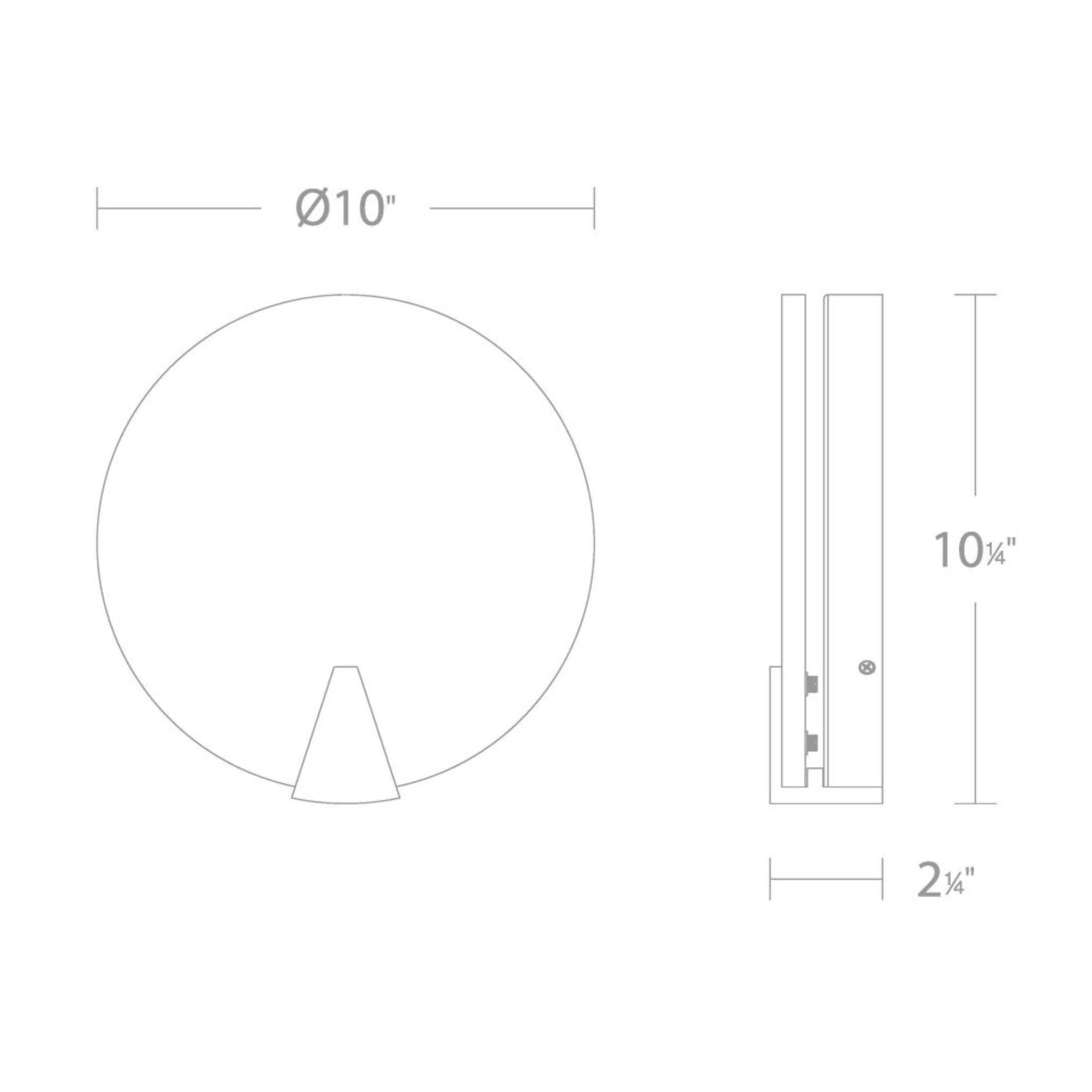 Ophelia 10" LED Wall Sconce, Aged Brass Finish