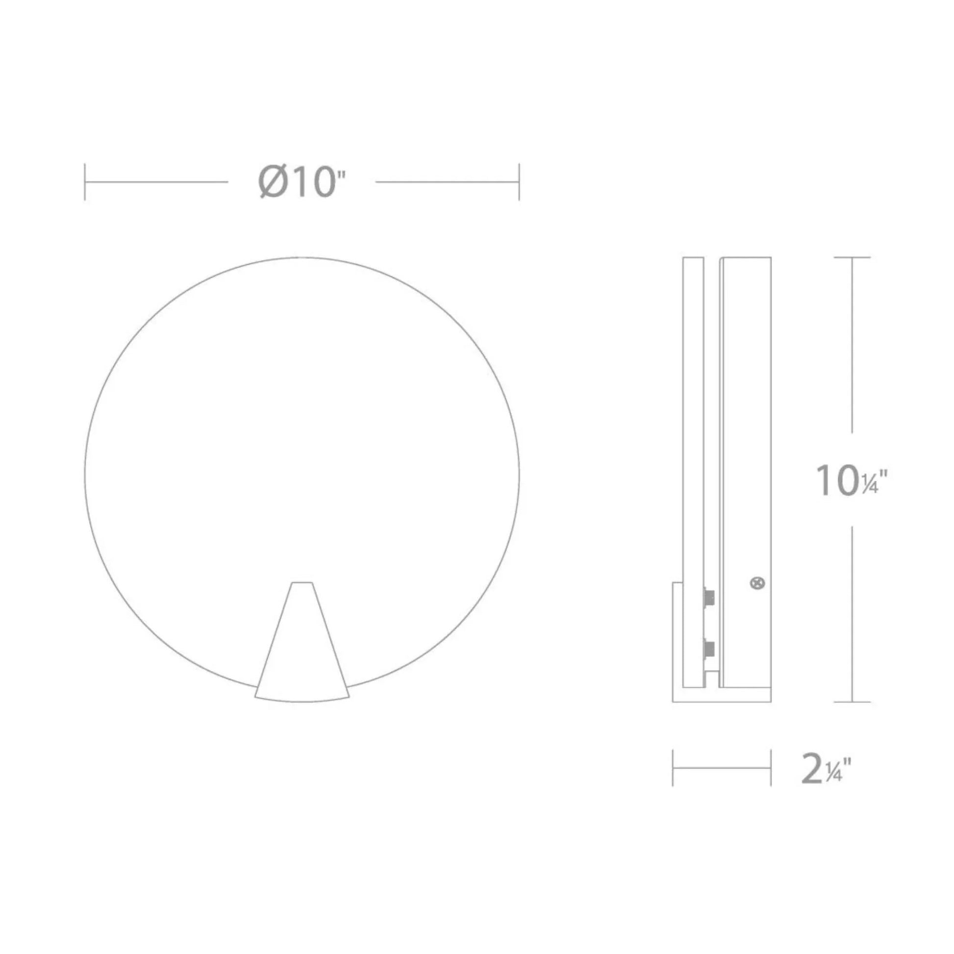 Modern Forms - Ophelia 10" LED Wall Sconce, Antique Nickel Finish | Bees Lighting