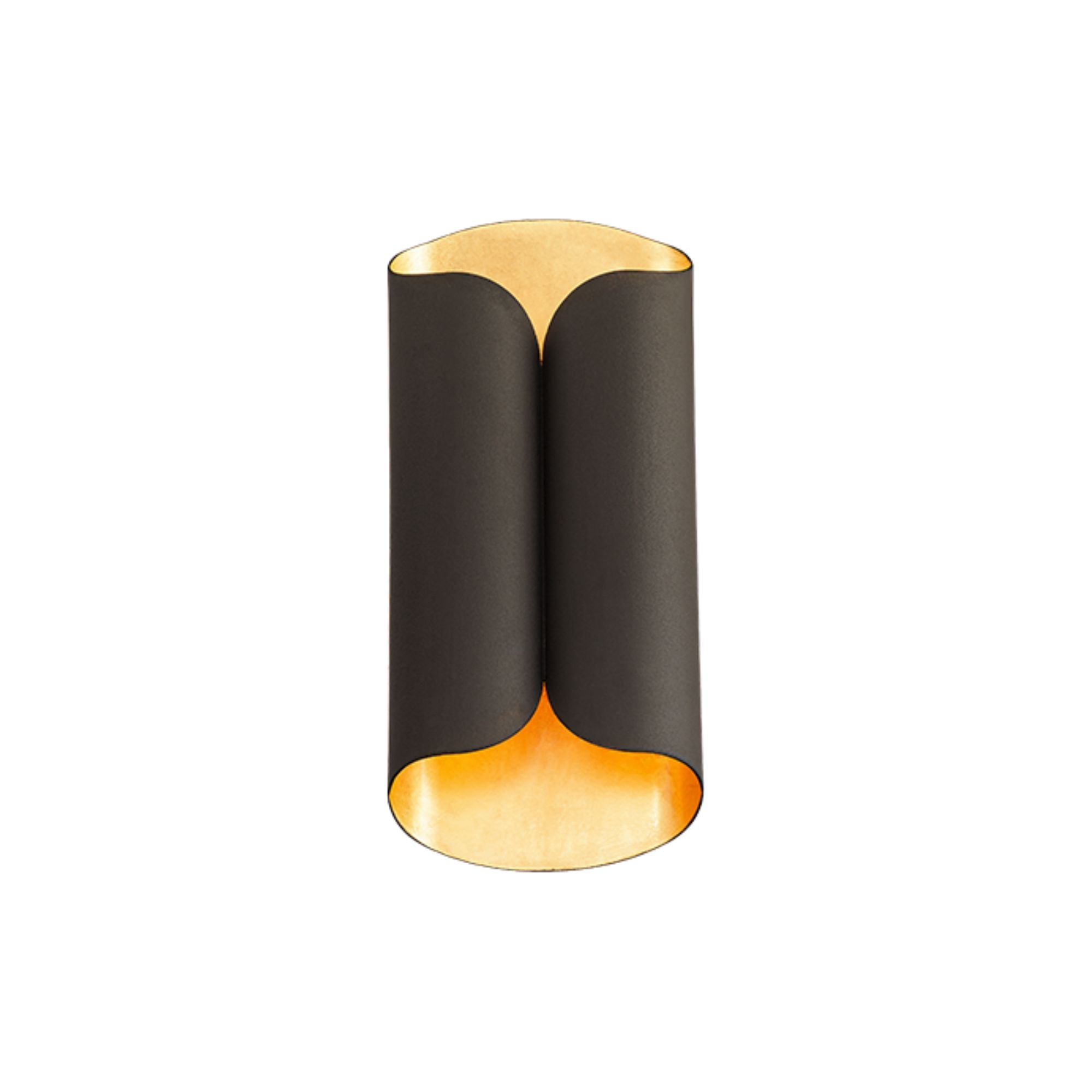 Opus 14" LED Wall Sconce, Bronze & Gold Leaf Finish